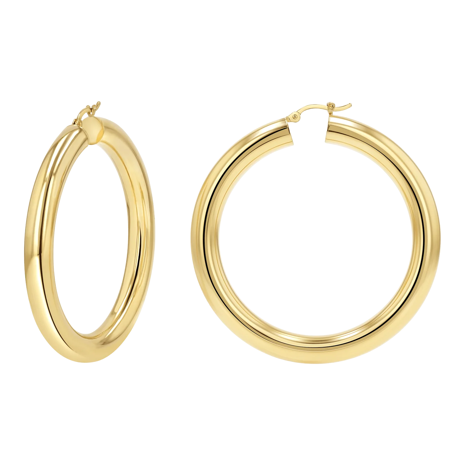 6mm Grand Tube Hoop Earrings