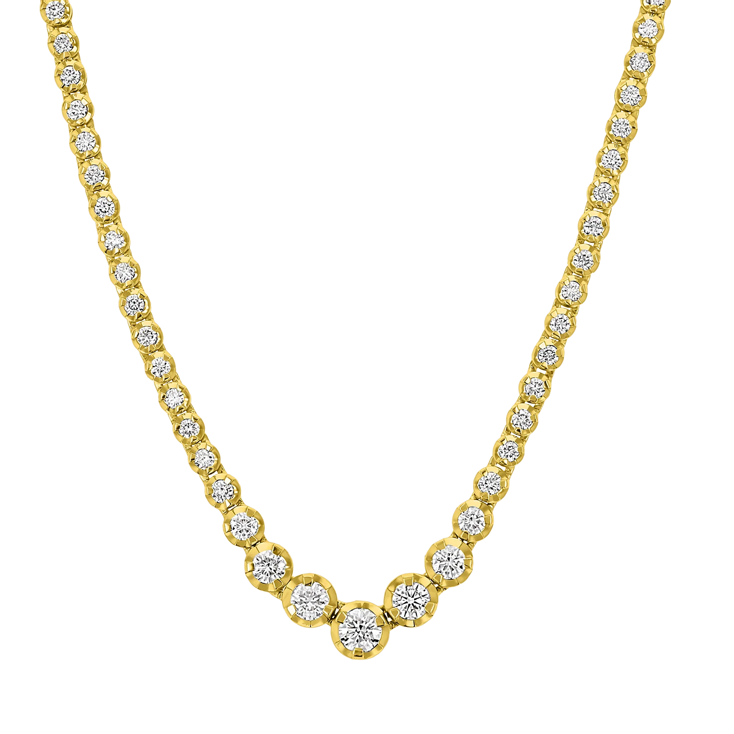 Allure Graduated Diamond Tennis Necklace