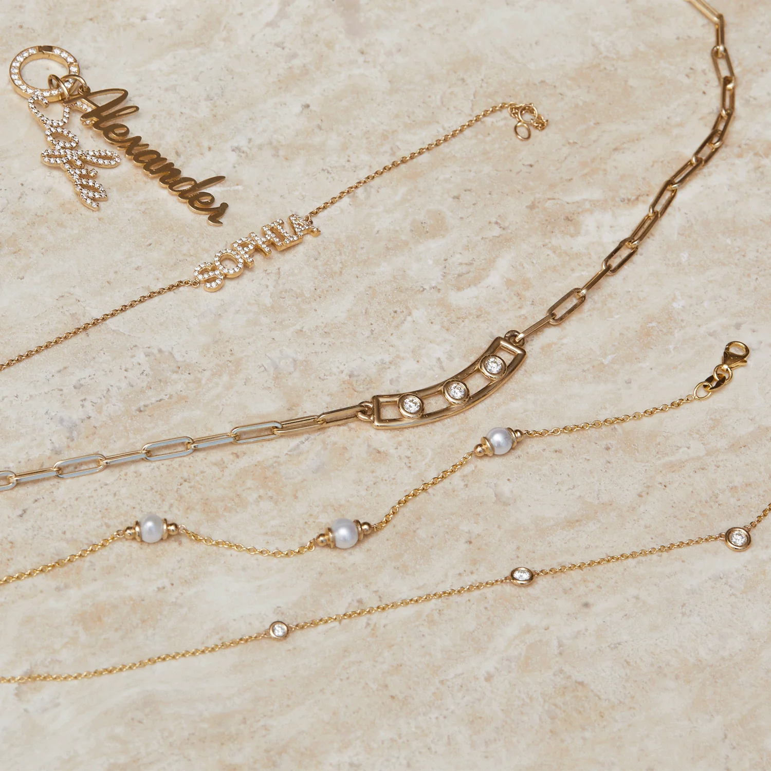 Bubble Diamond Necklace - Image 2