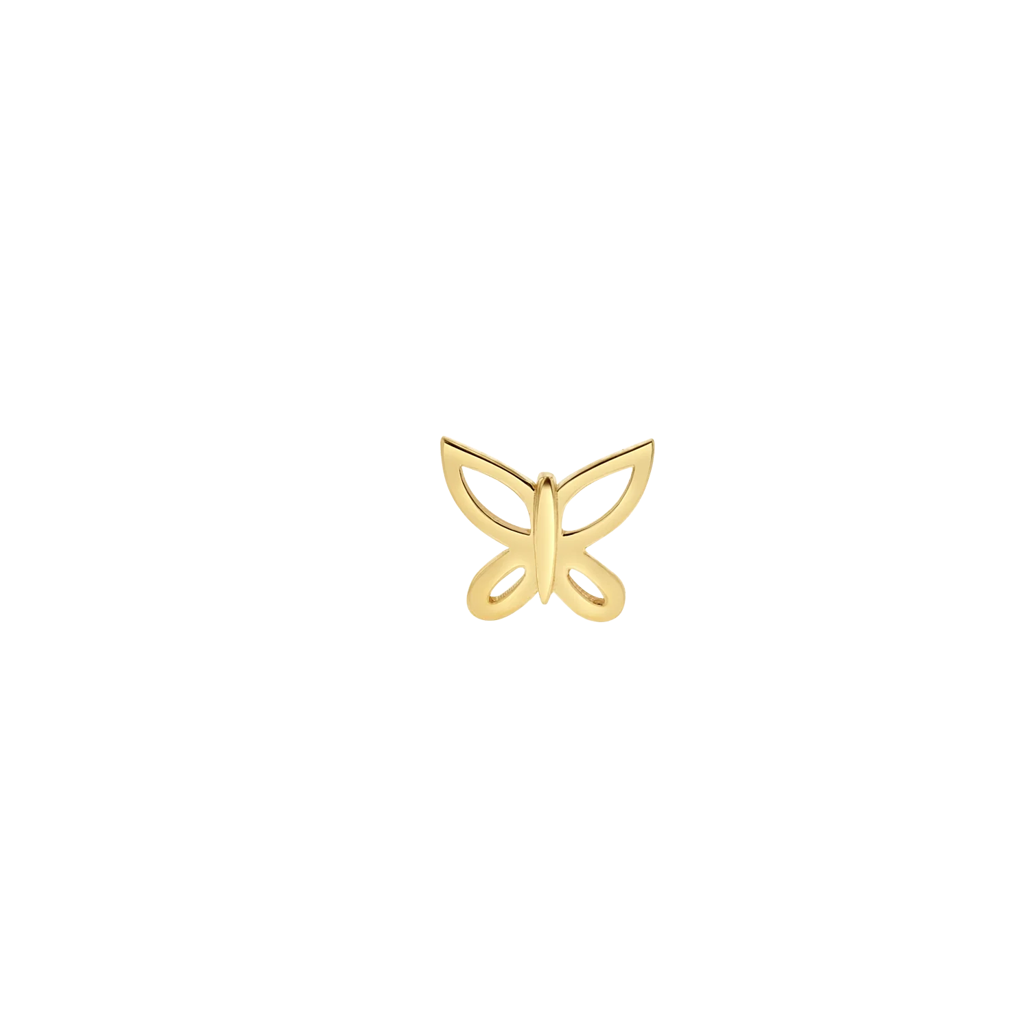 Butterfly Silhouette Stud Earrings - Image 4