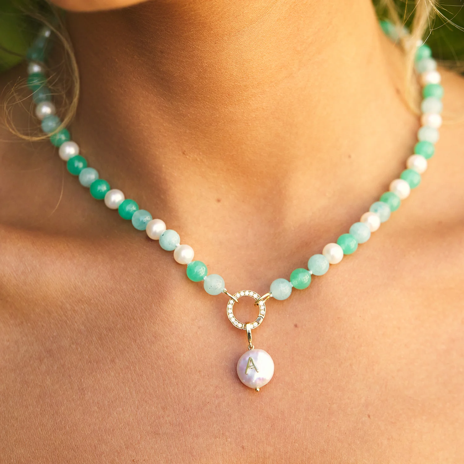 Coin Pearl Initial Charm - Image 5