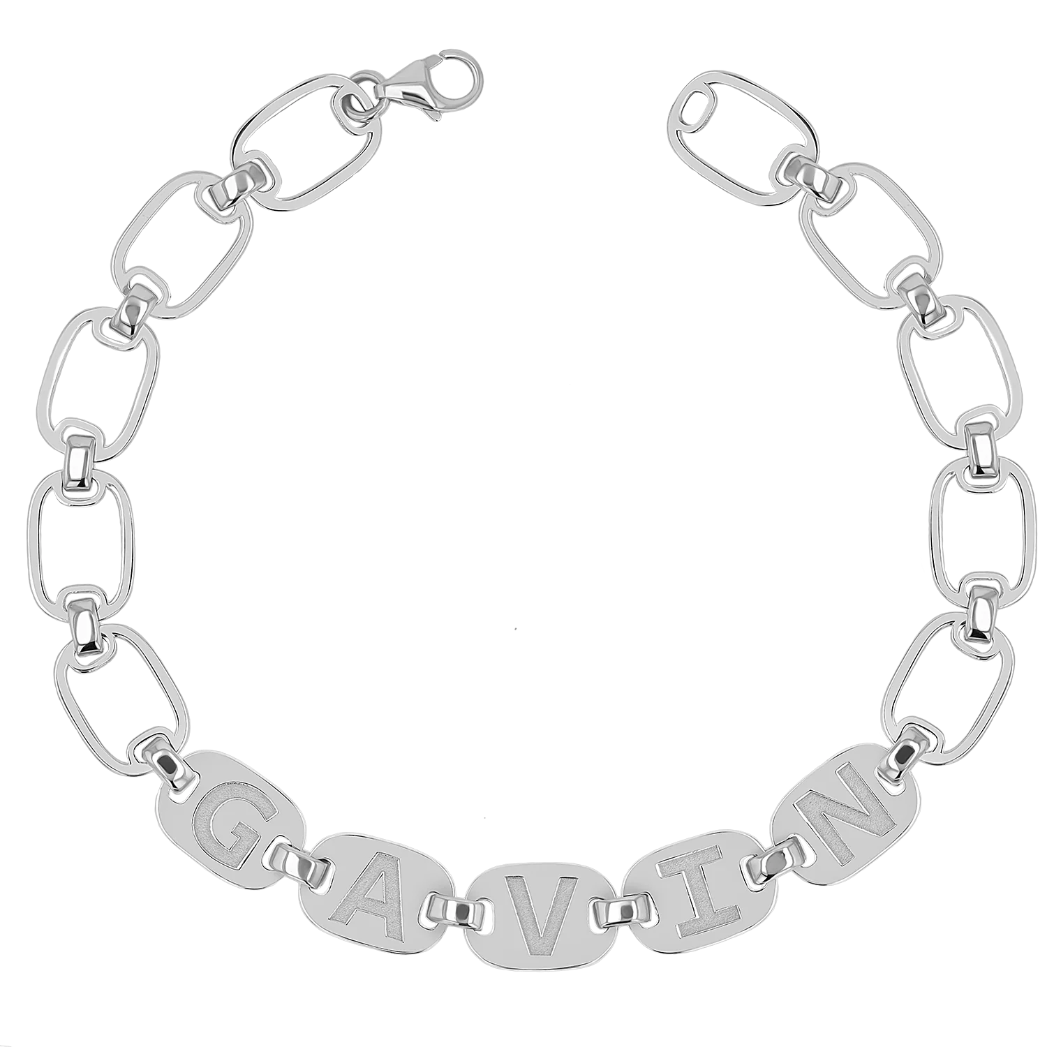 Custom Chain Link Name Bracelet - Image 2