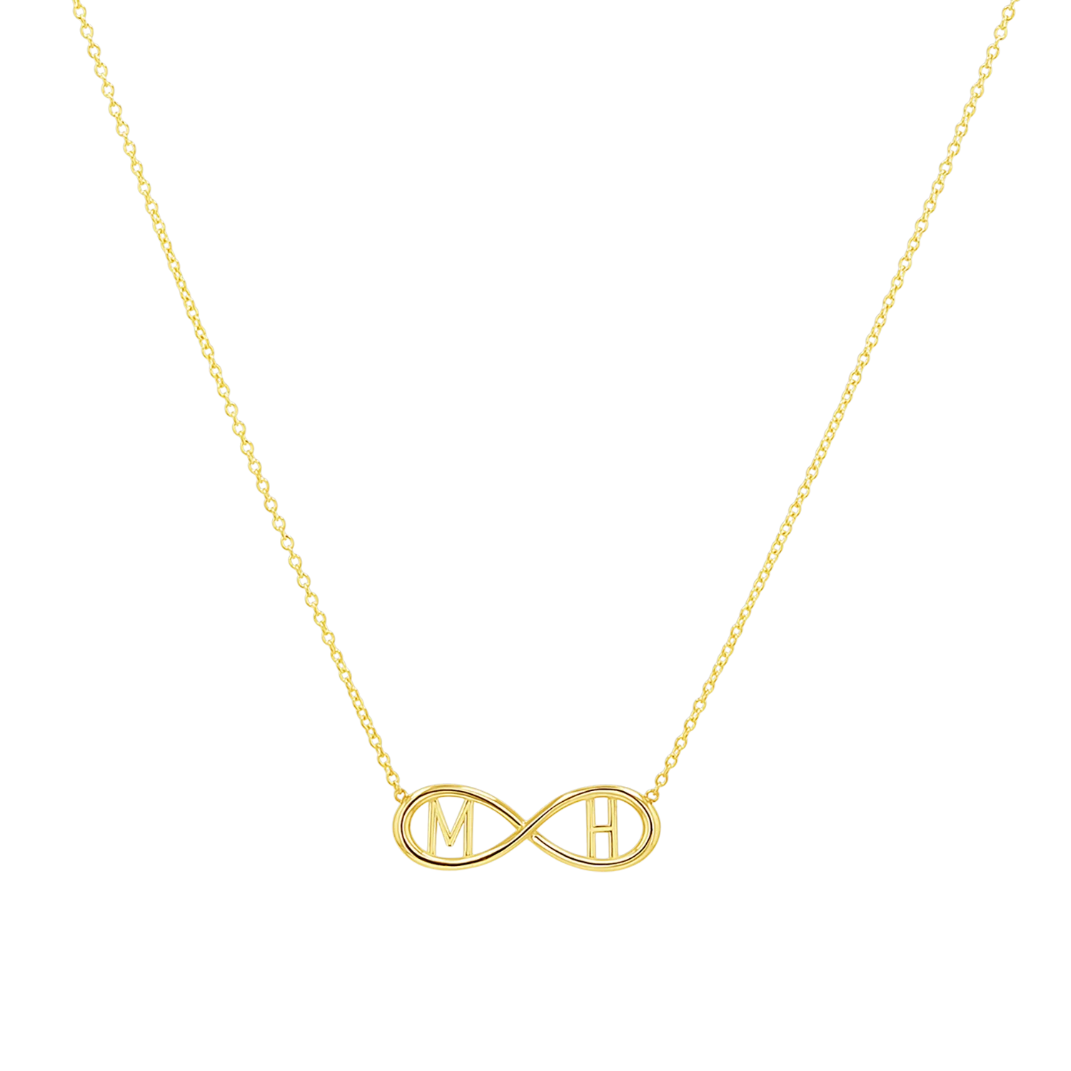 Infinity Letter Necklace
