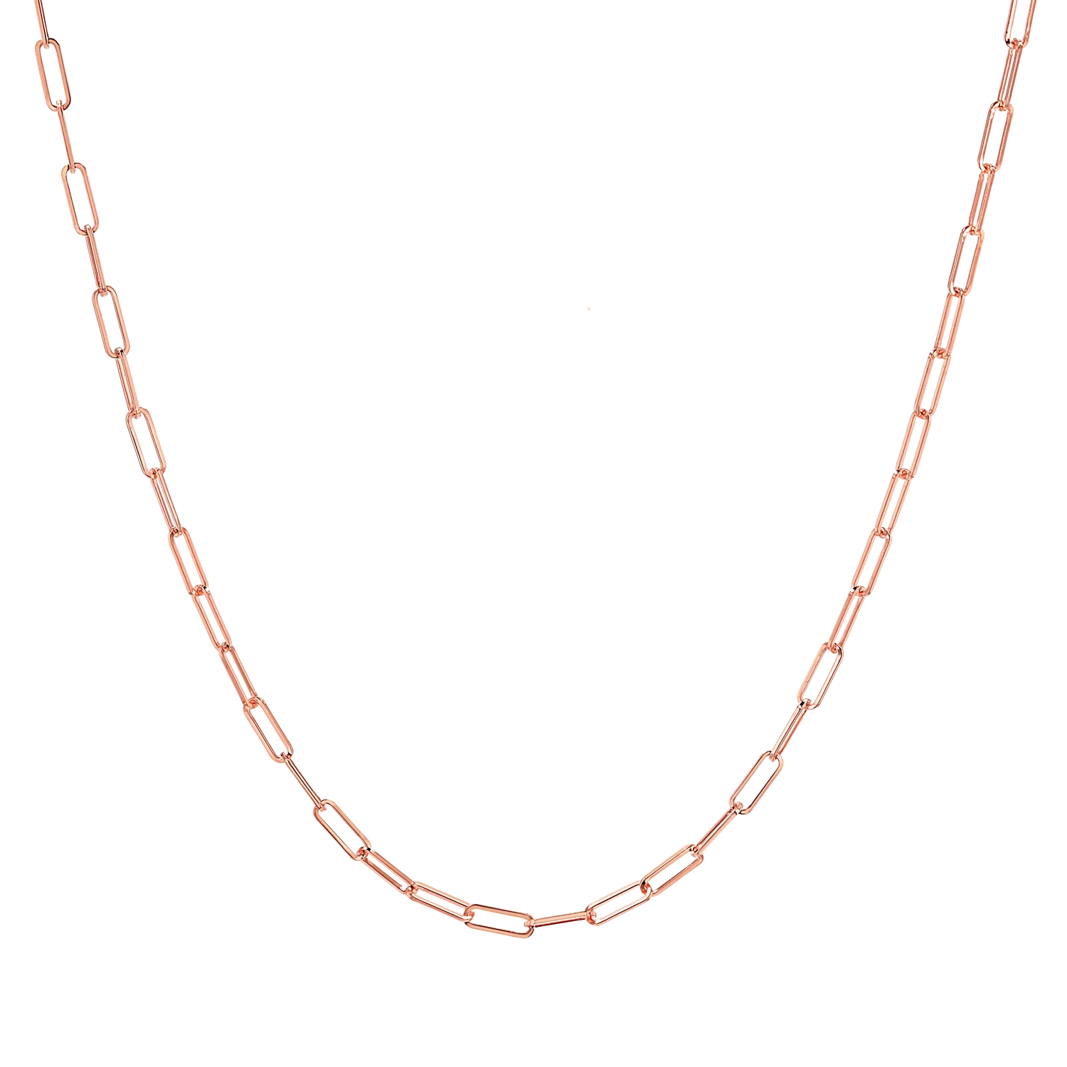 Dainty Paper Clip Chain Necklace - Image 3