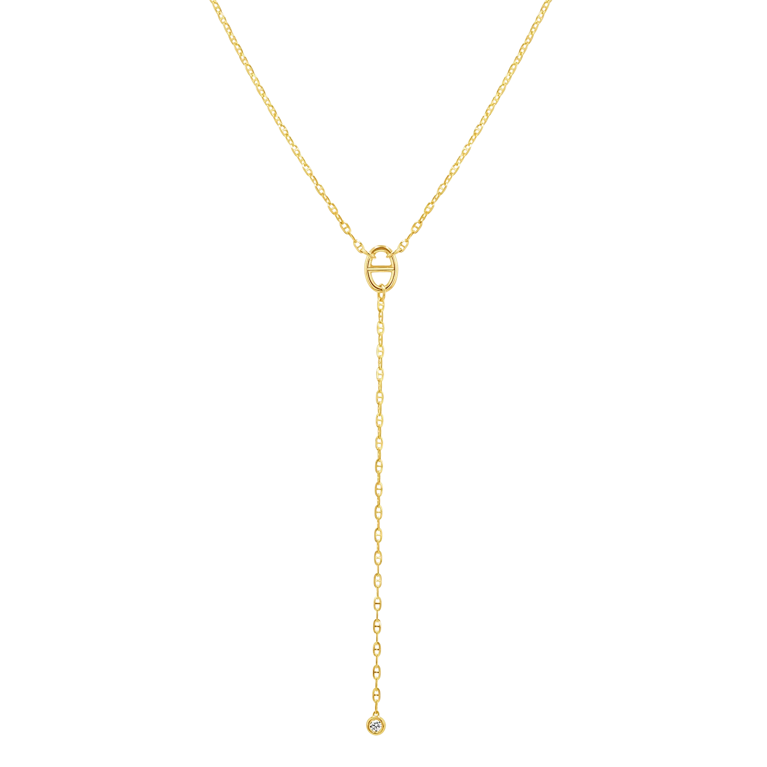 Diamond Mariner Lariat Necklace