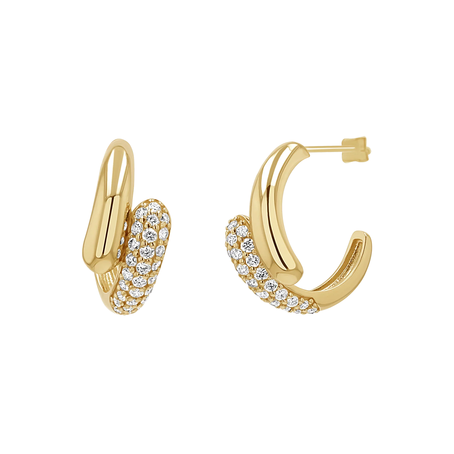 Diamond Rendezvous Hoop Earrings