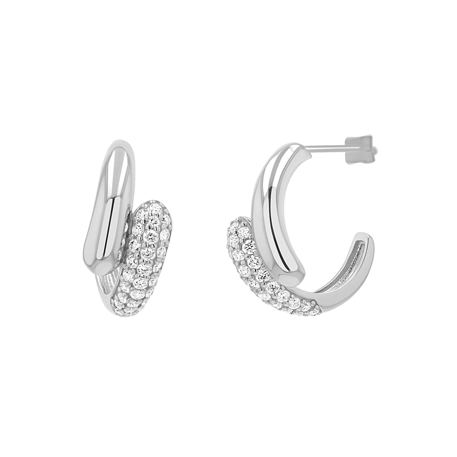 Diamond Rendezvous Hoop Earrings - Image 2