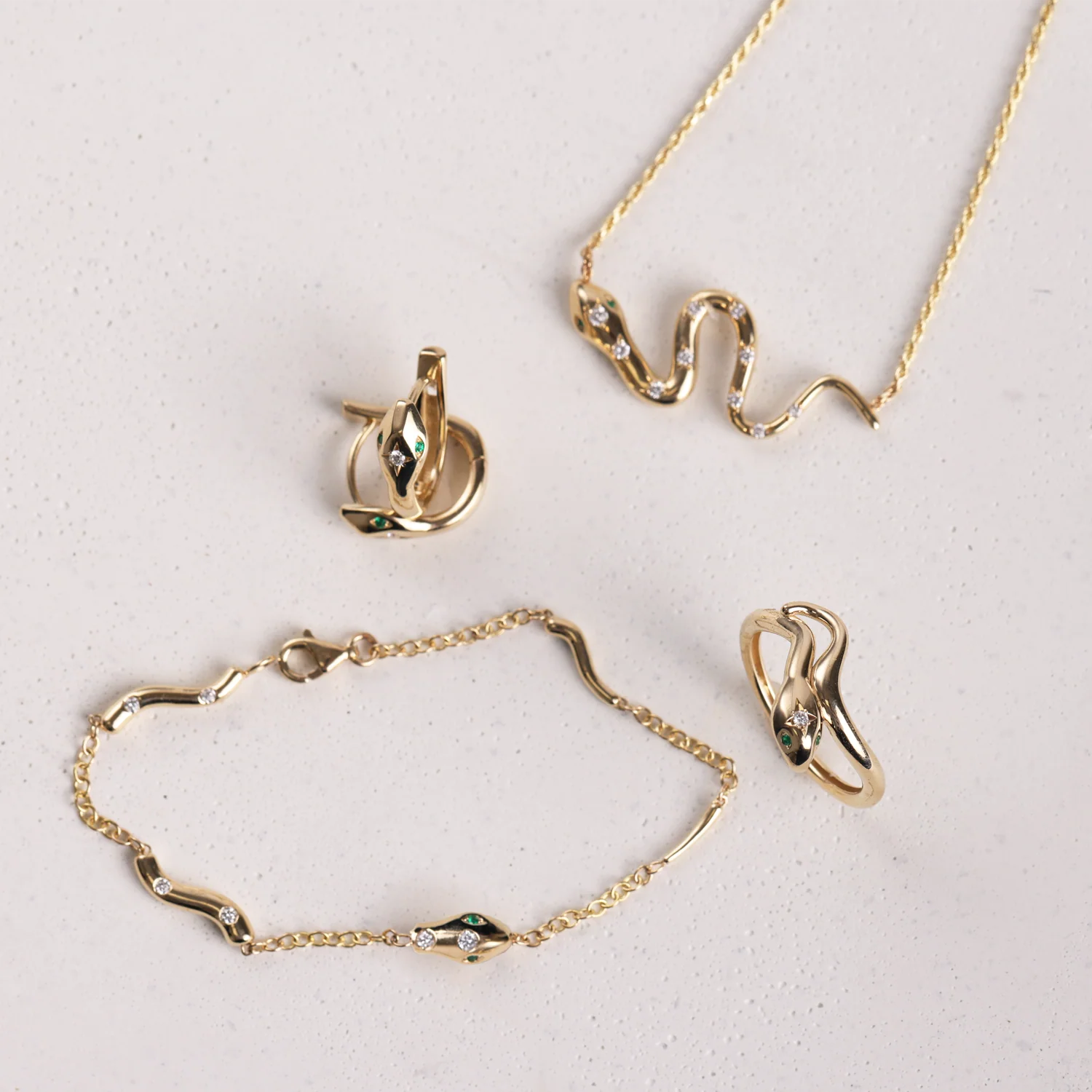 Diamond Serpentine Necklace - Image 2