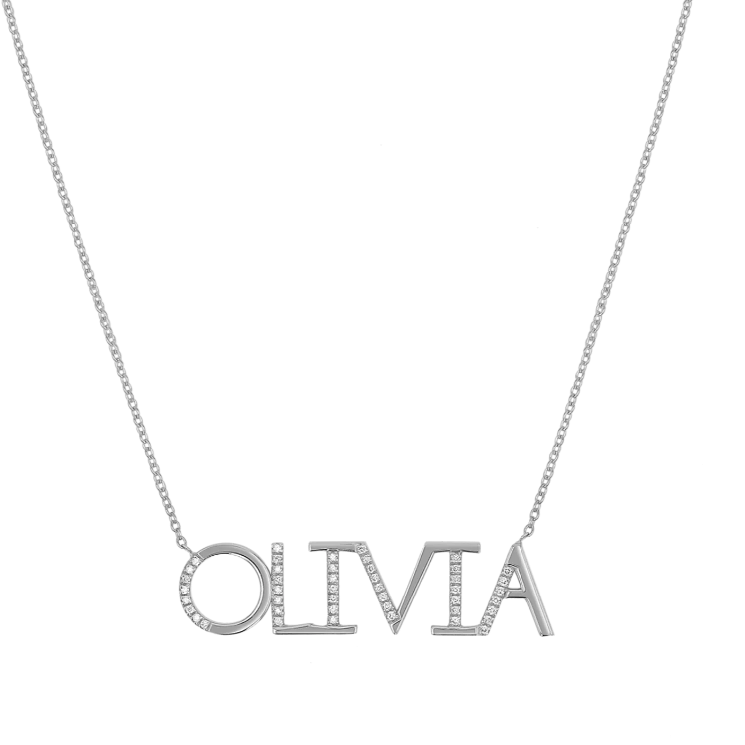 Diamond Sprinkle Name Necklace - Image 2