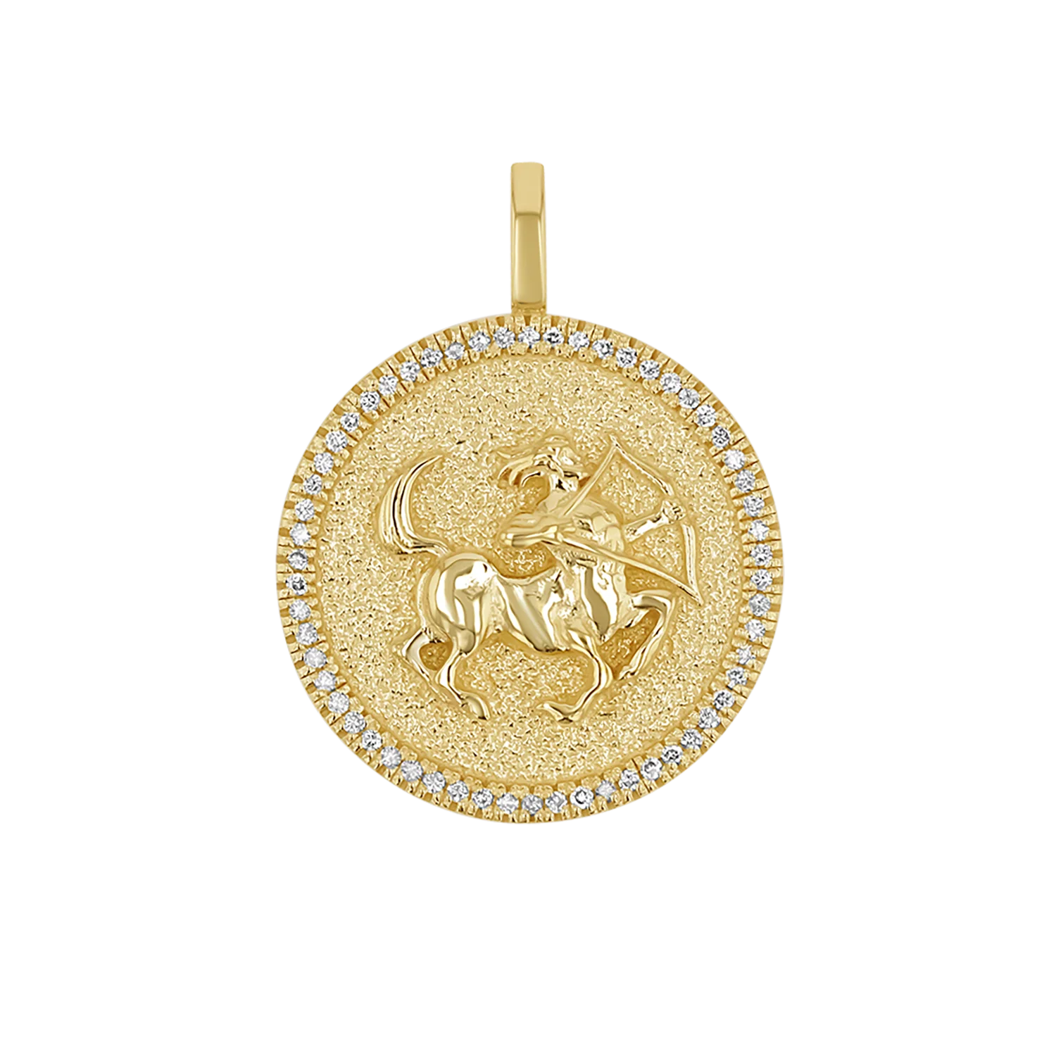 Diamond Zodiac Coin Medallion Charm - Image 11