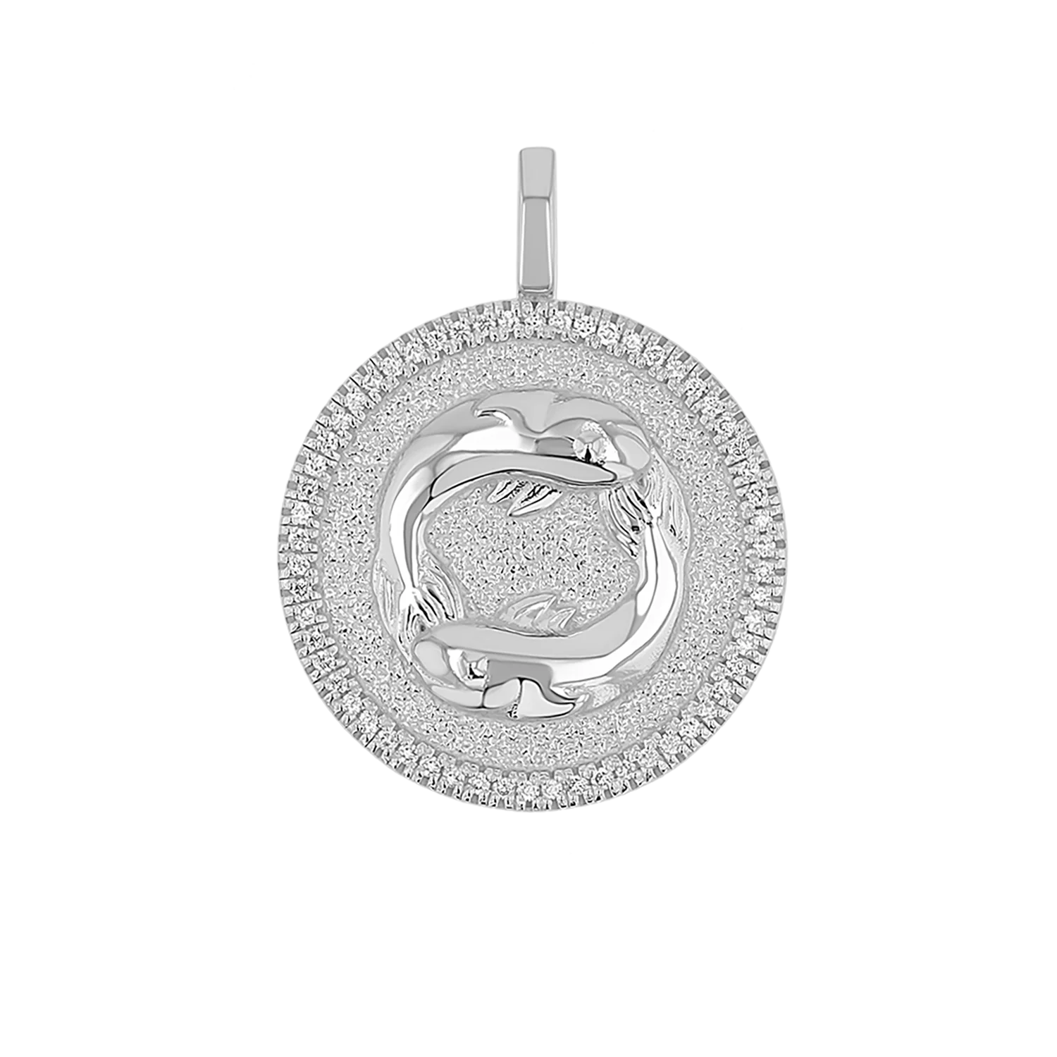 Diamond Zodiac Coin Medallion Charm - Image 20