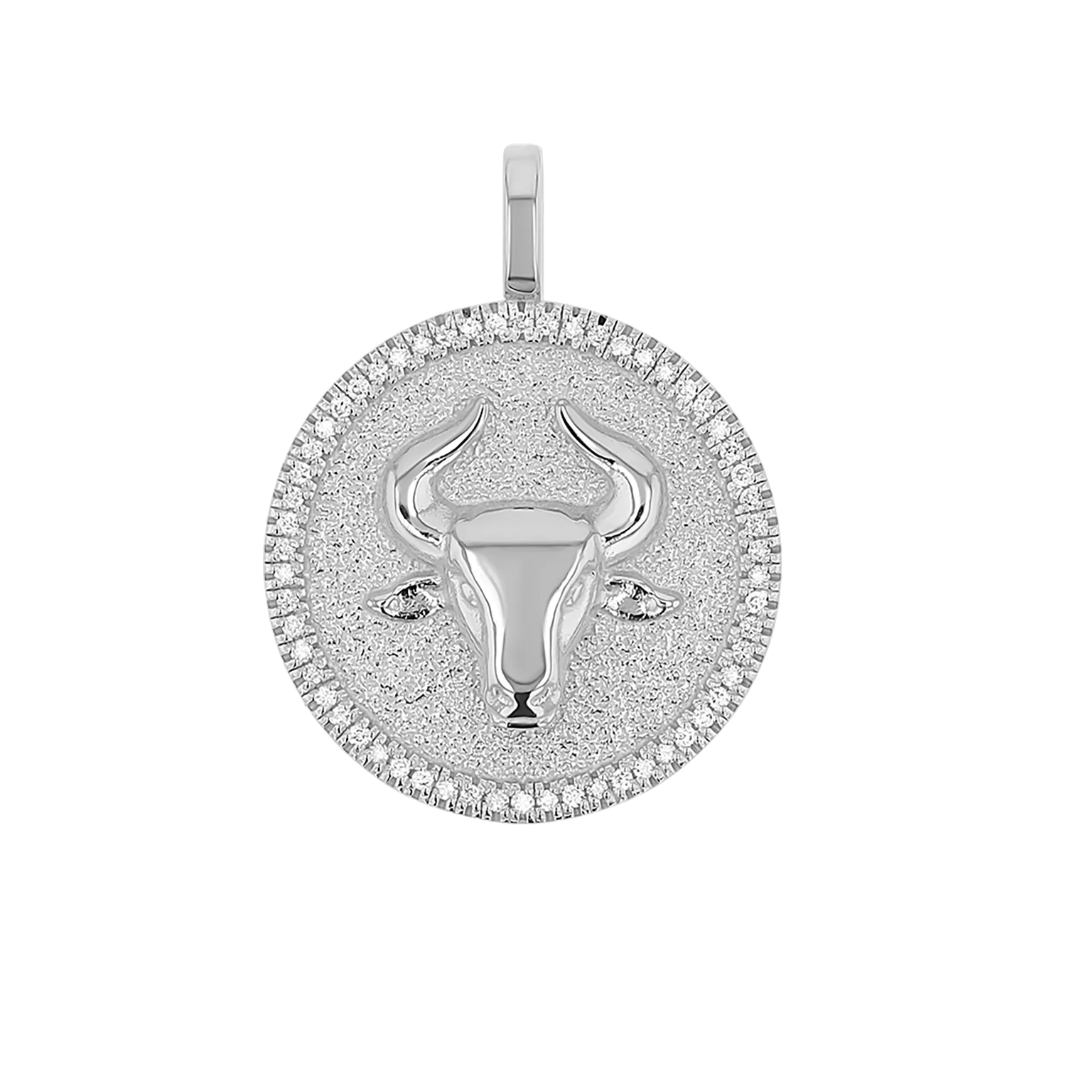 Diamond Zodiac Coin Medallion Charm - Image 23