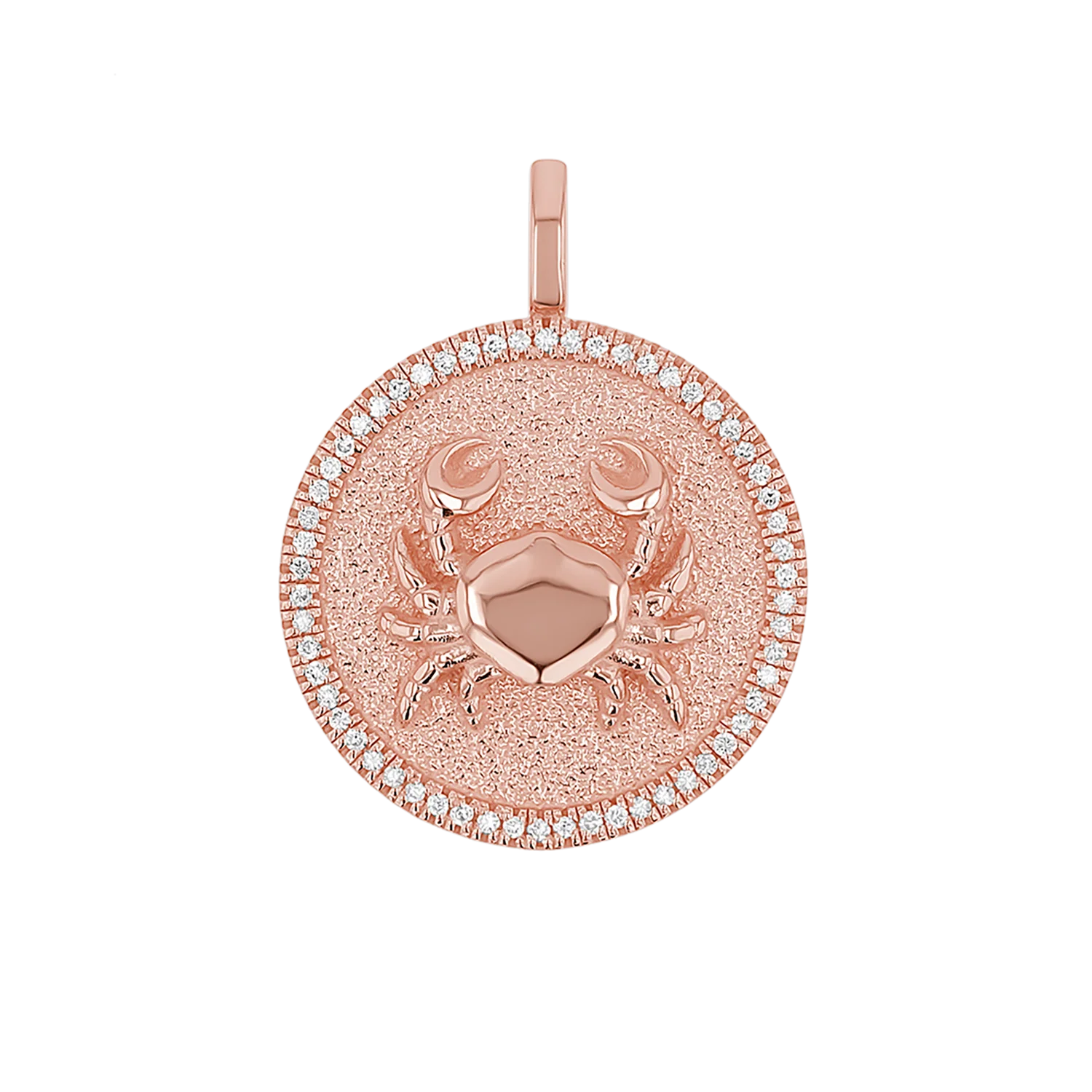 Diamond Zodiac Coin Medallion Charm - Image 25