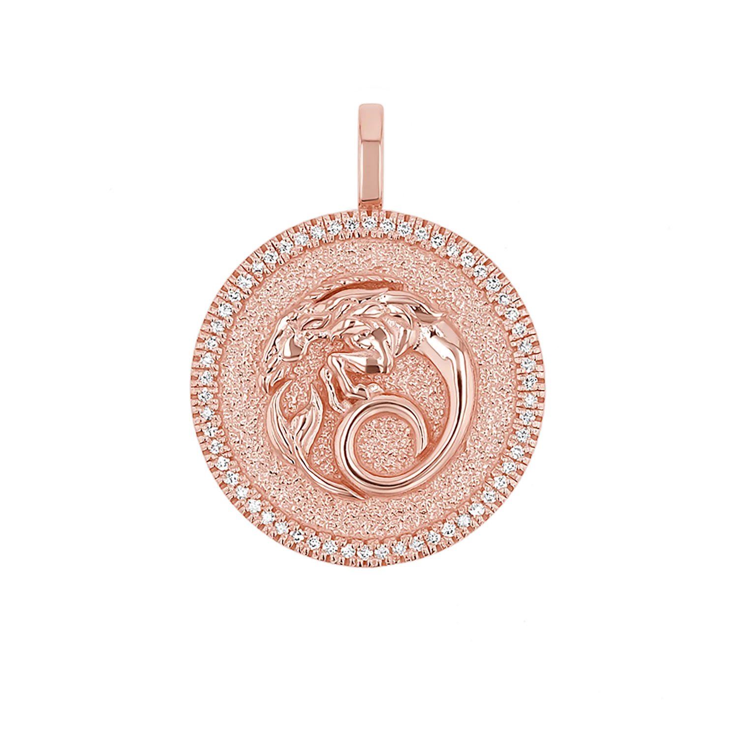Diamond Zodiac Coin Medallion Charm - Image 26