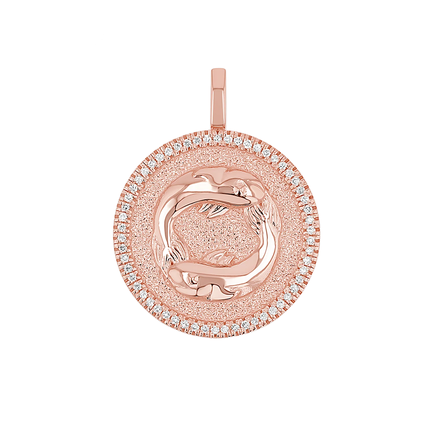 Diamond Zodiac Coin Medallion Charm - Image 30