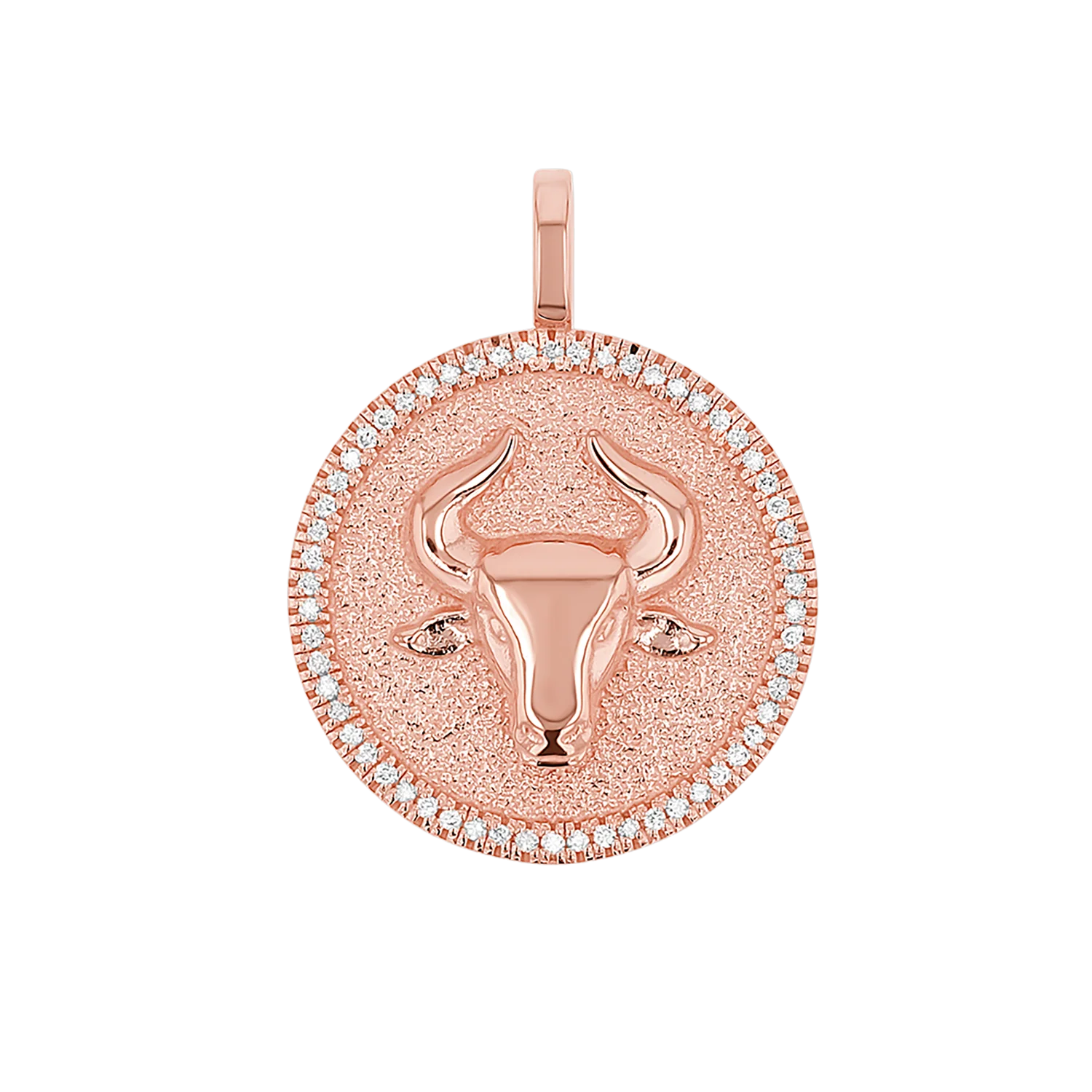 Diamond Zodiac Coin Medallion Charm - Image 33