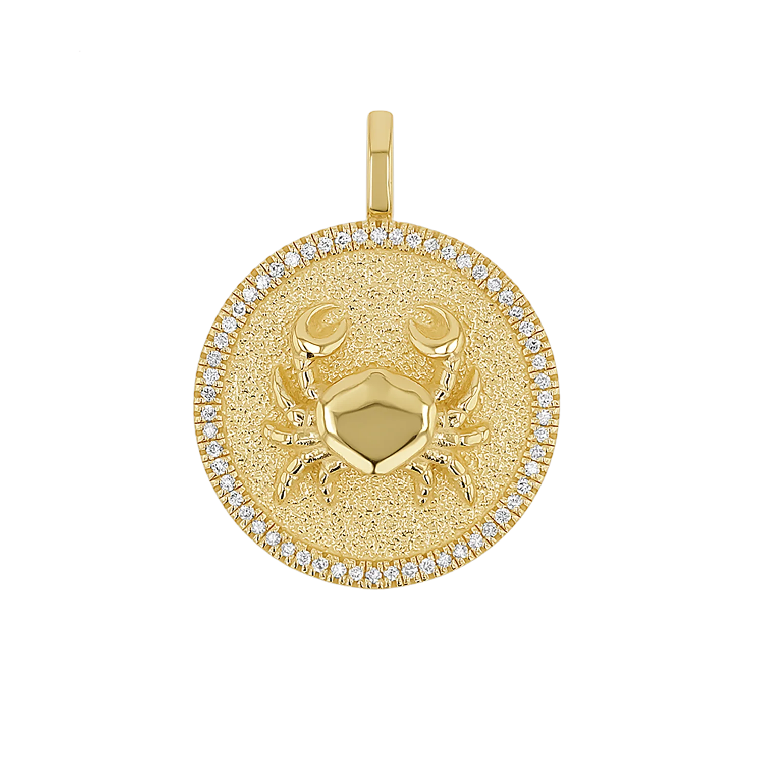 Diamond Zodiac Coin Medallion Charm - Image 5