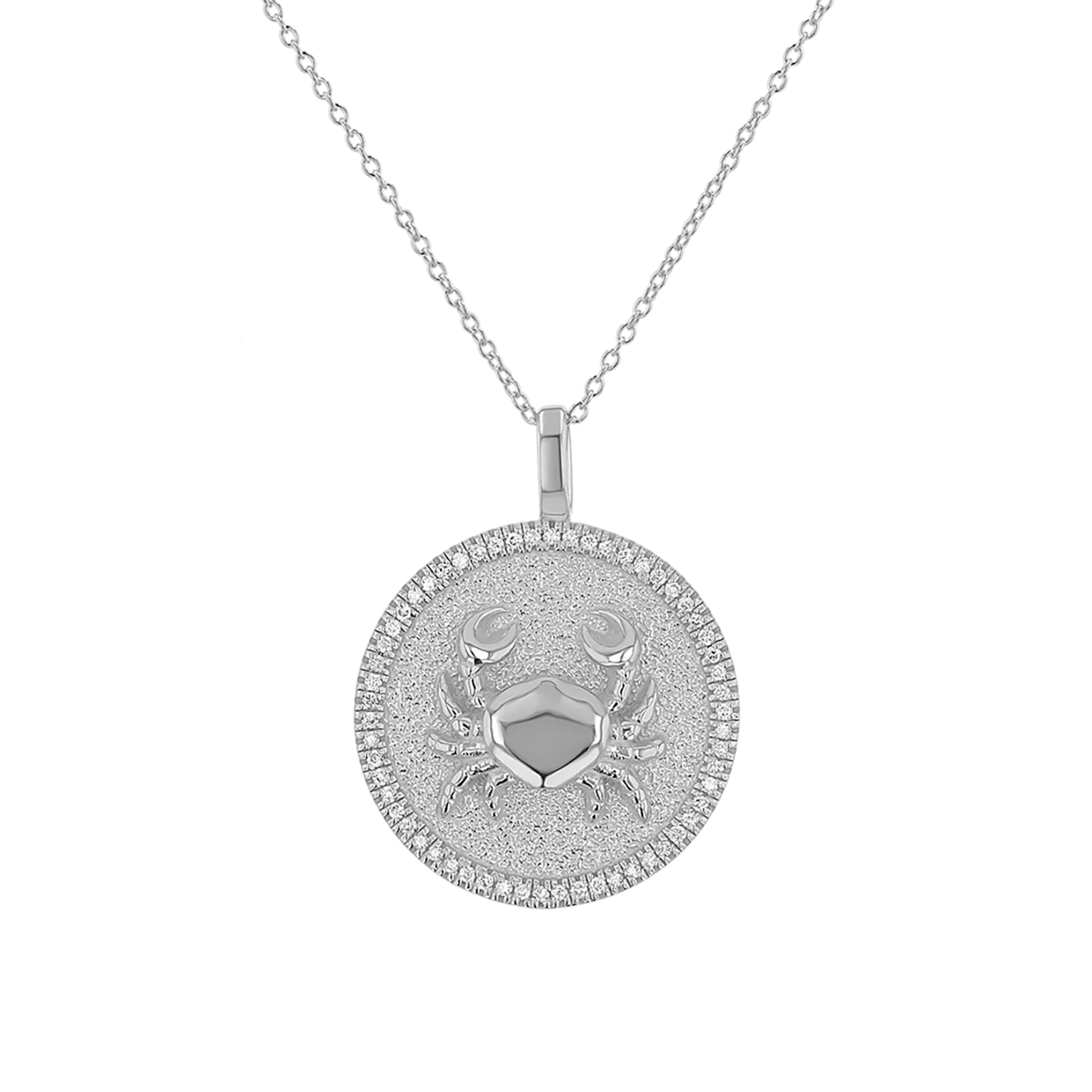 Diamond Zodiac Coin Medallion Necklace - Image 15