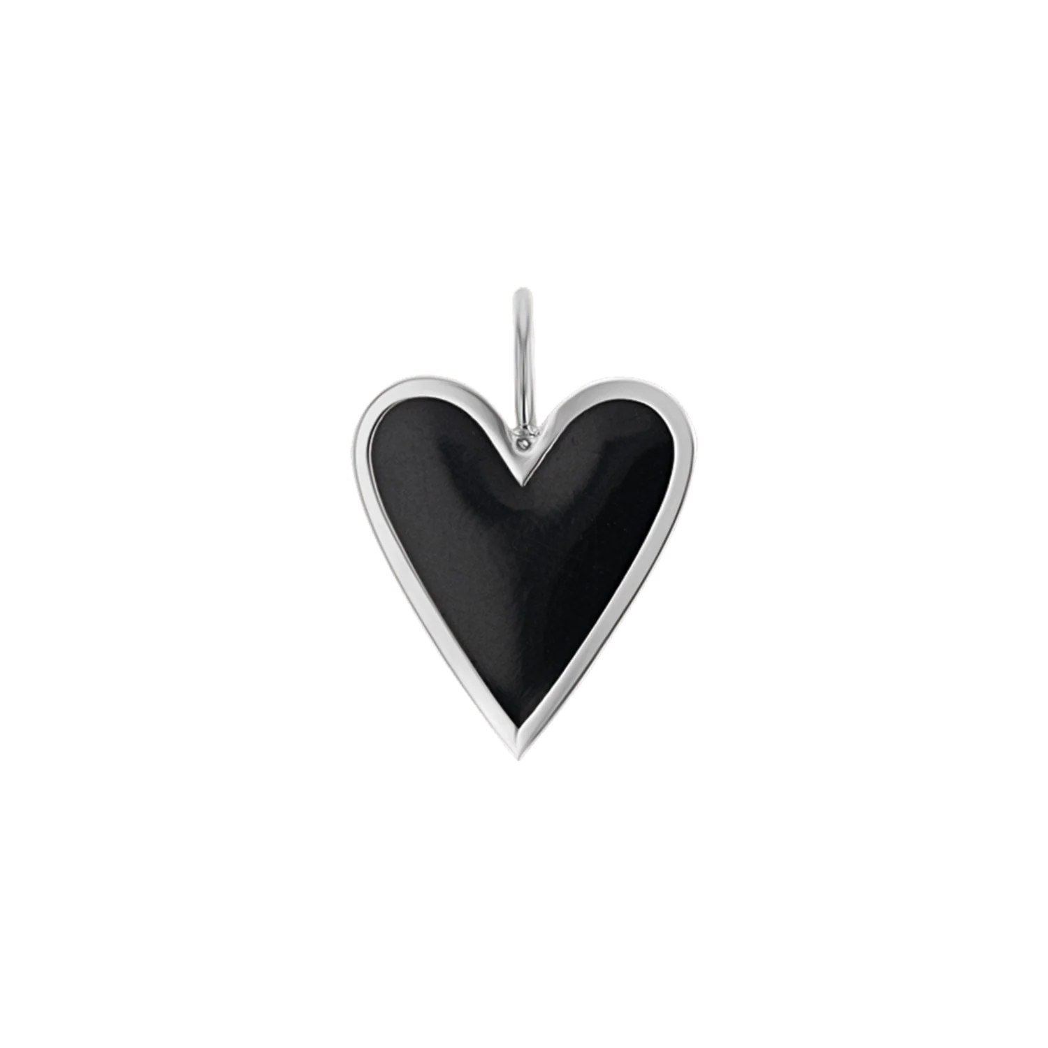 Enamel Elongated Heart Charm - Image 2