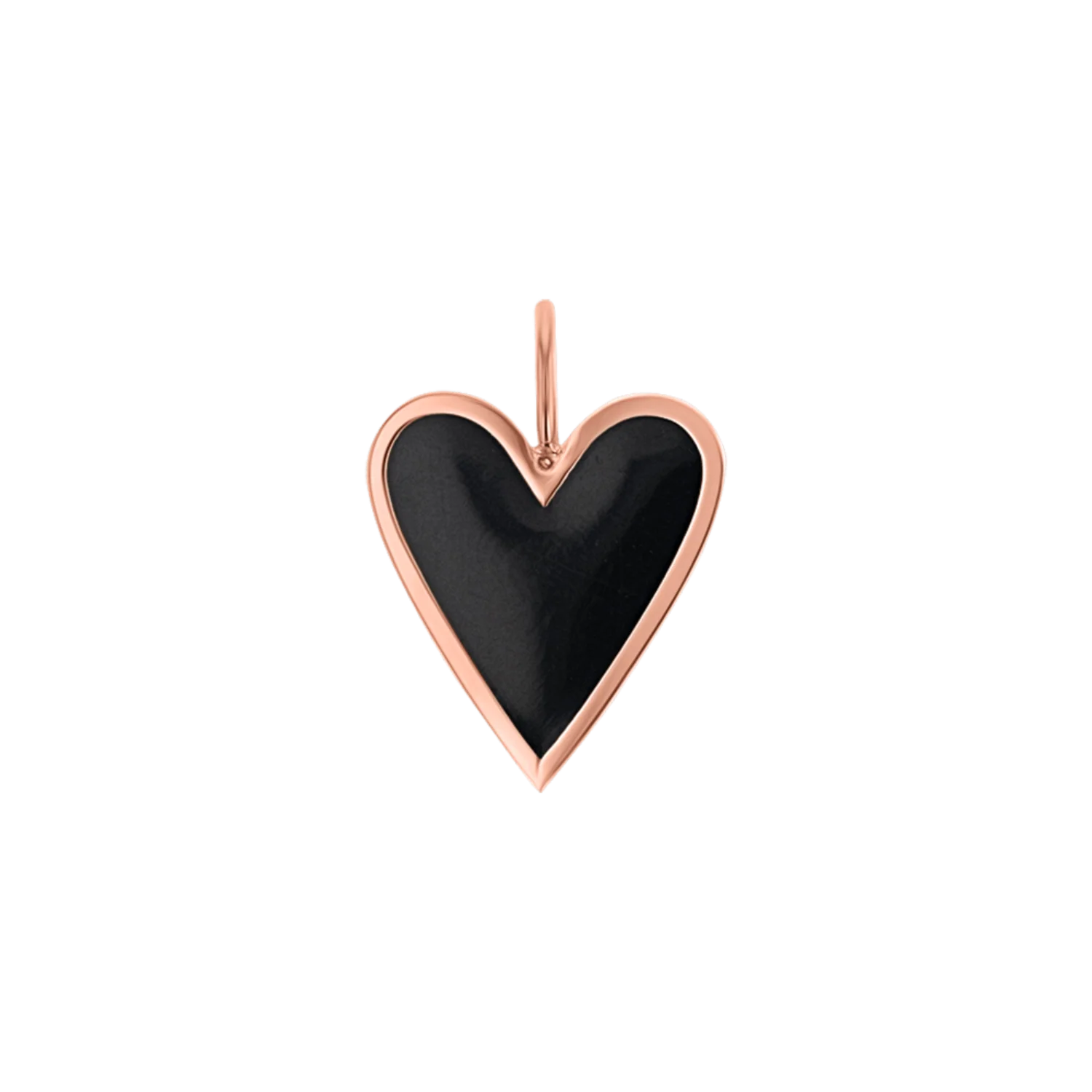 Enamel Elongated Heart Charm - Image 3