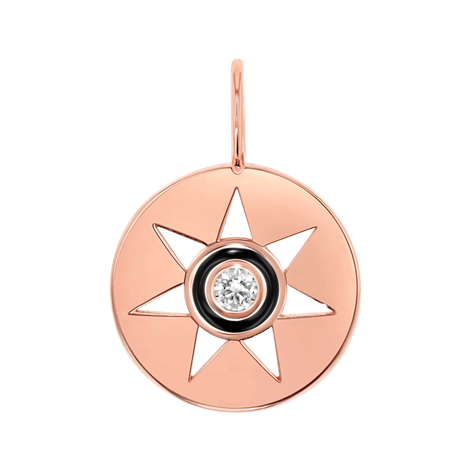 Enamel Sun Medallion Charm - Image 3