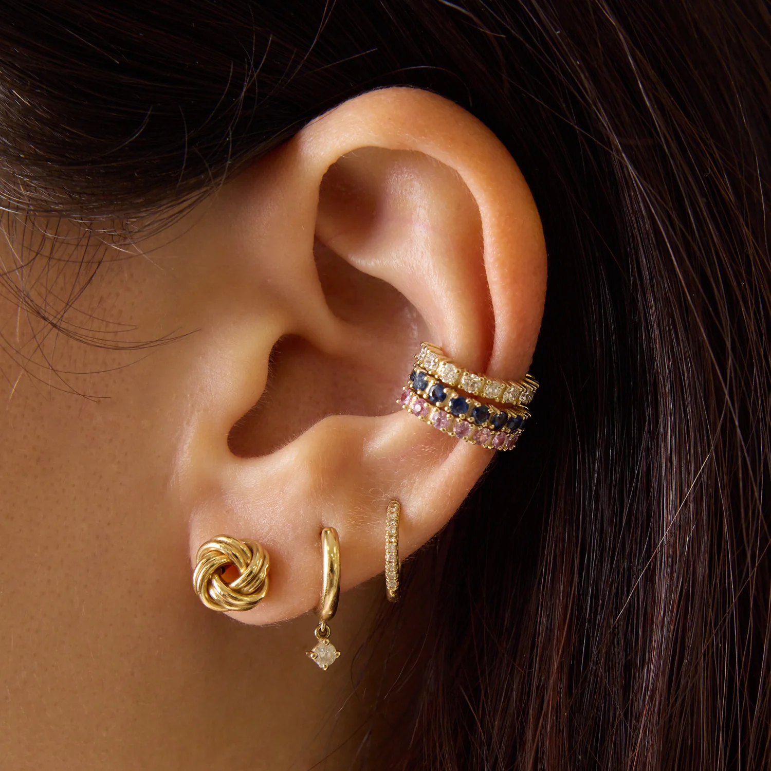 Sapphire Gemstone Ear Cuff - Image 13