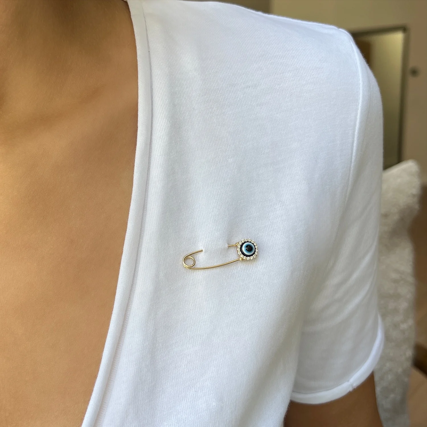 Evil Eye Charm Pin - Image 6