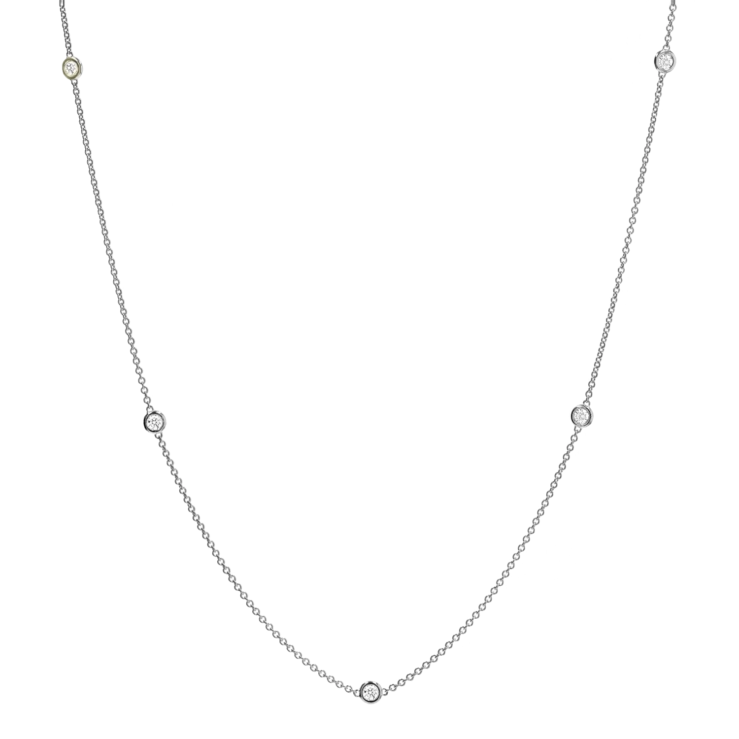 Extra Long Diamond Strand Necklace - Image 2