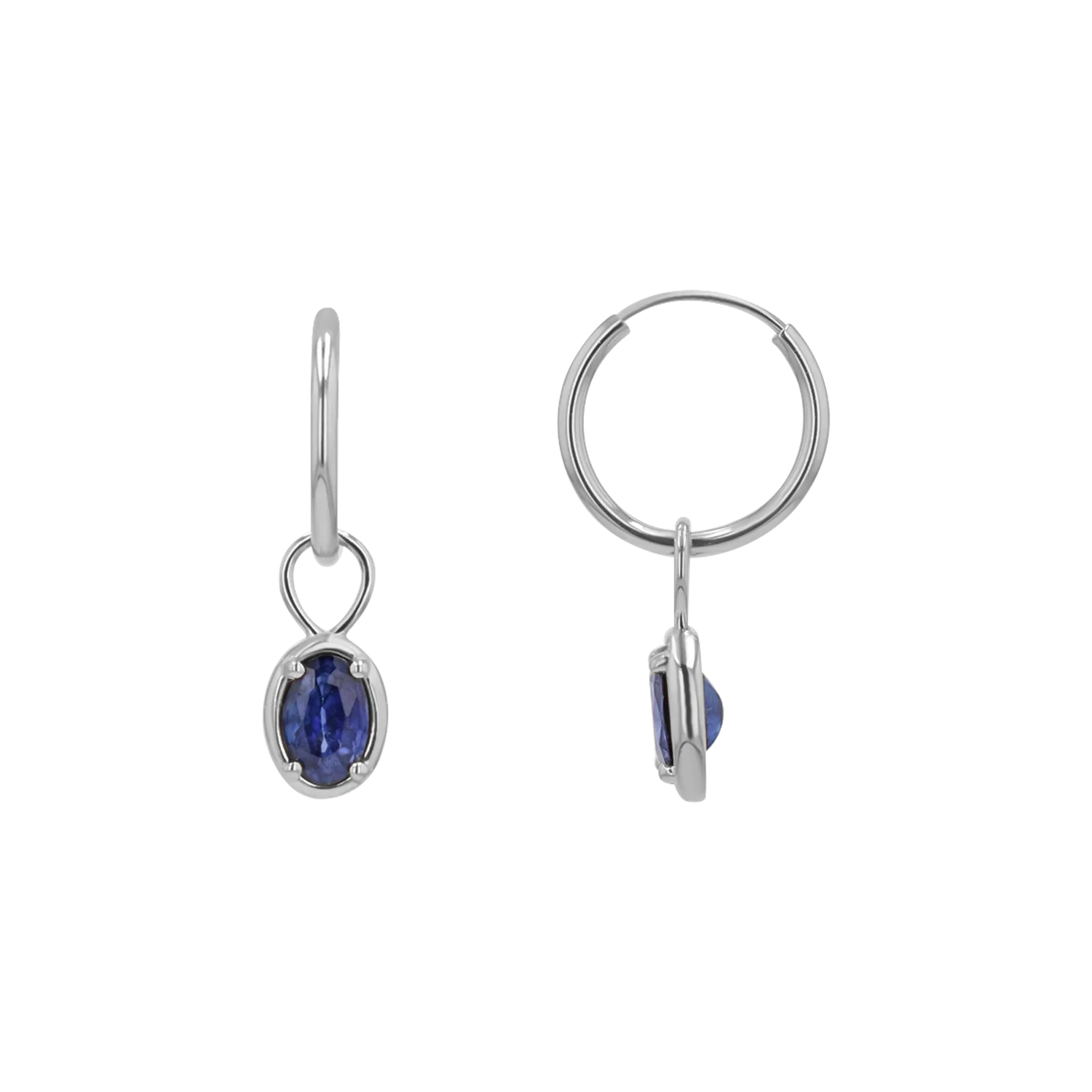 Gemstone Oval Huggie Charms - Image 17