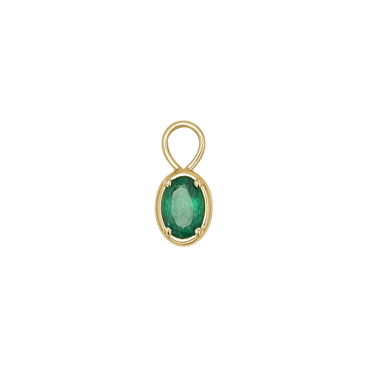Gemstone Oval Huggie Charms - Image 7