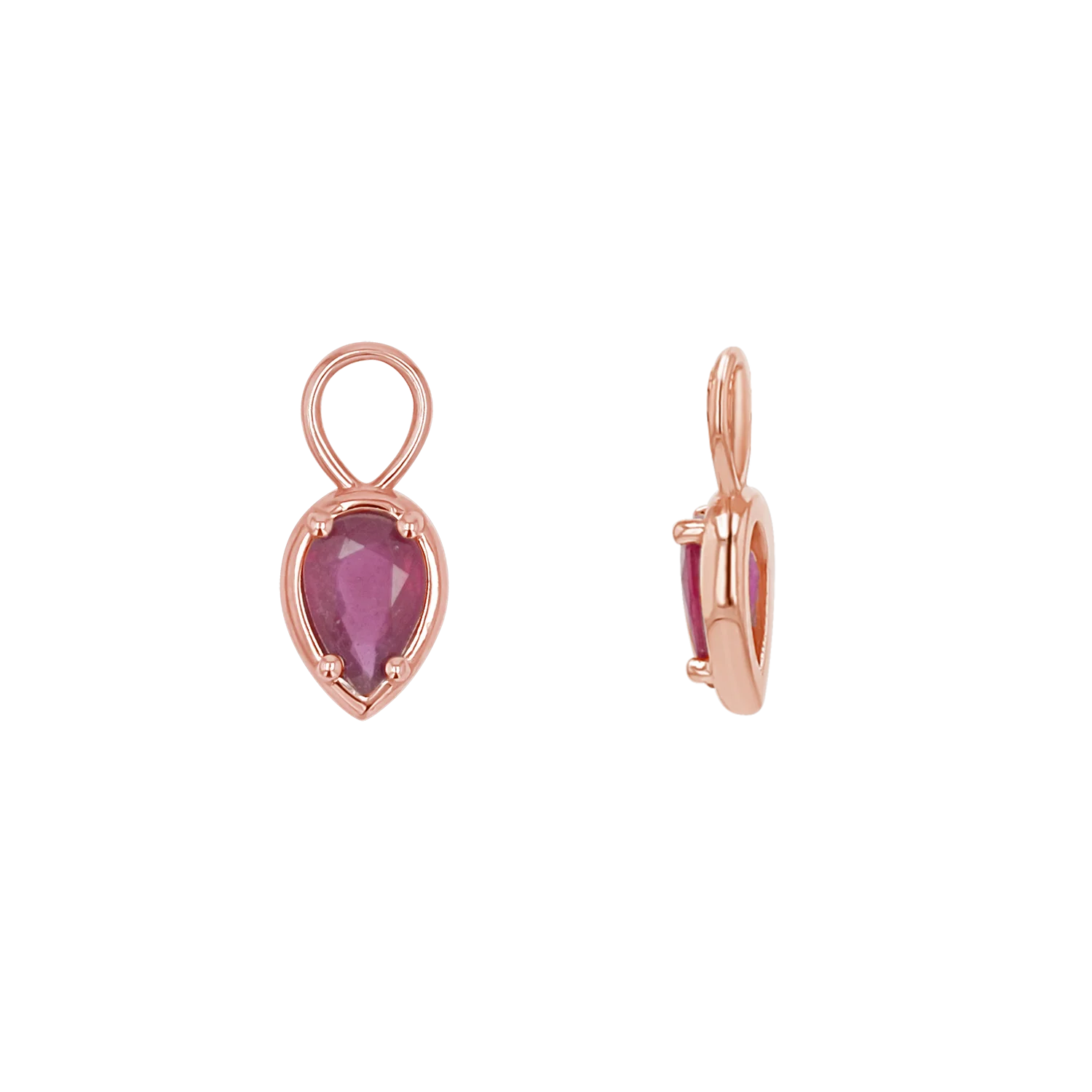 Gemstone Pear Huggies Charms - Image 8