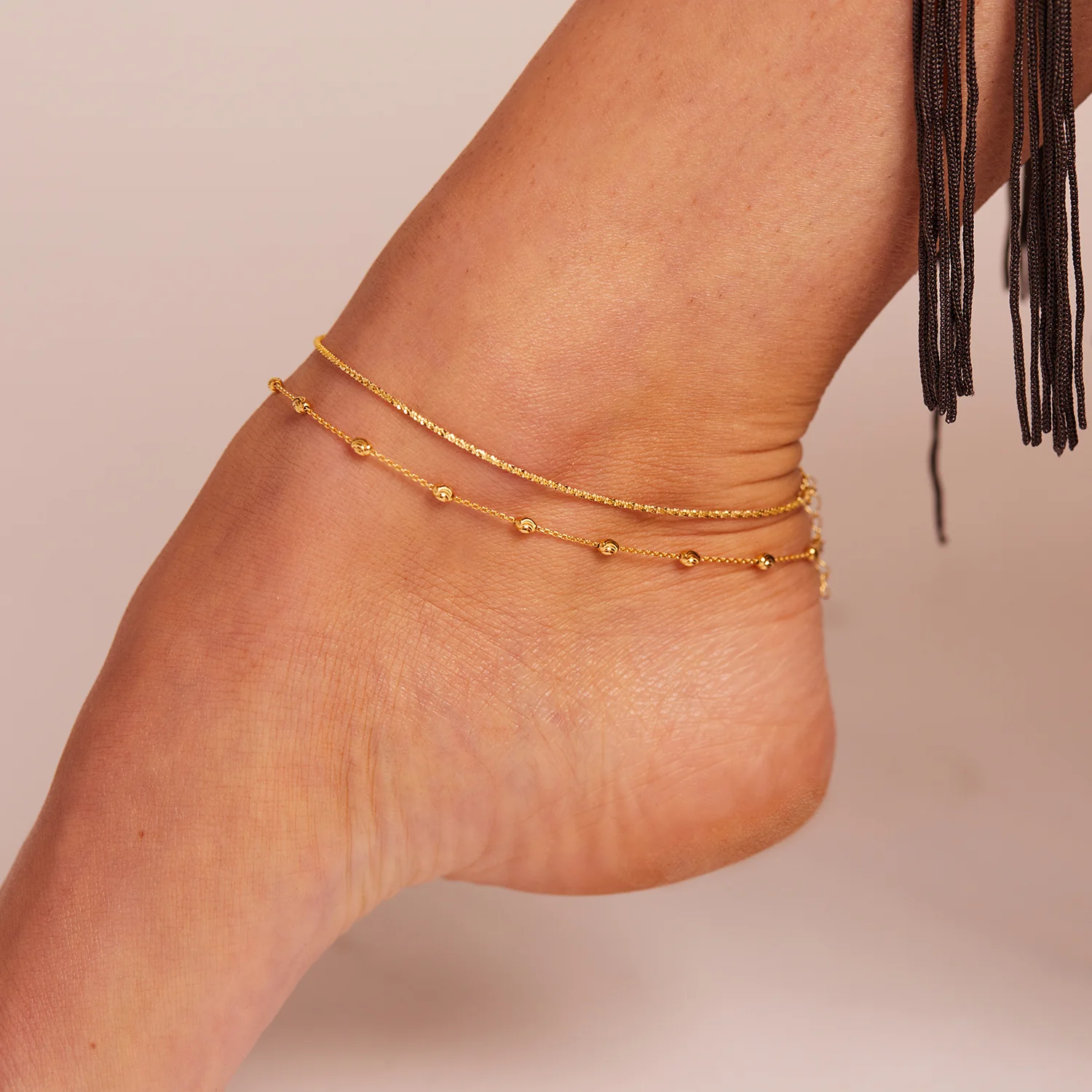 Glimmer Chain Anklet - Image 4