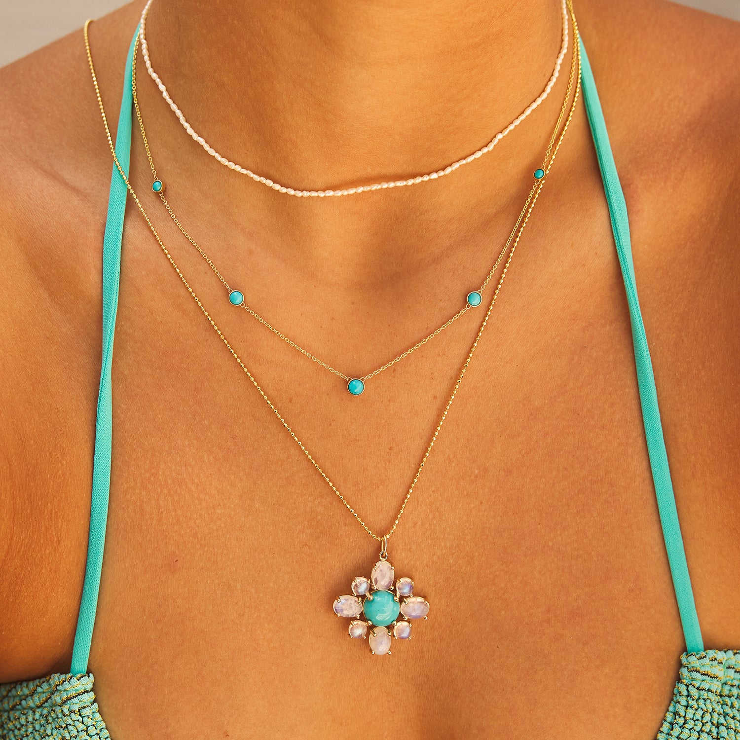 Graduating Genuine Turquoise Necklace - Image 4