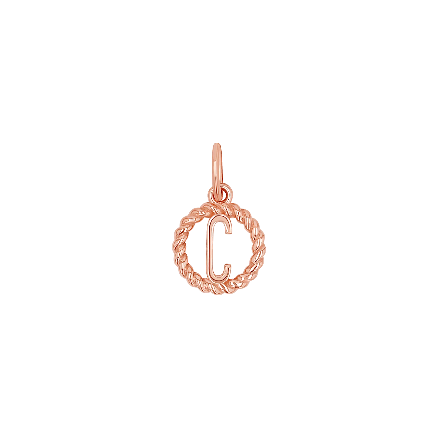 Initial Twist Medallion Charm - Image 3