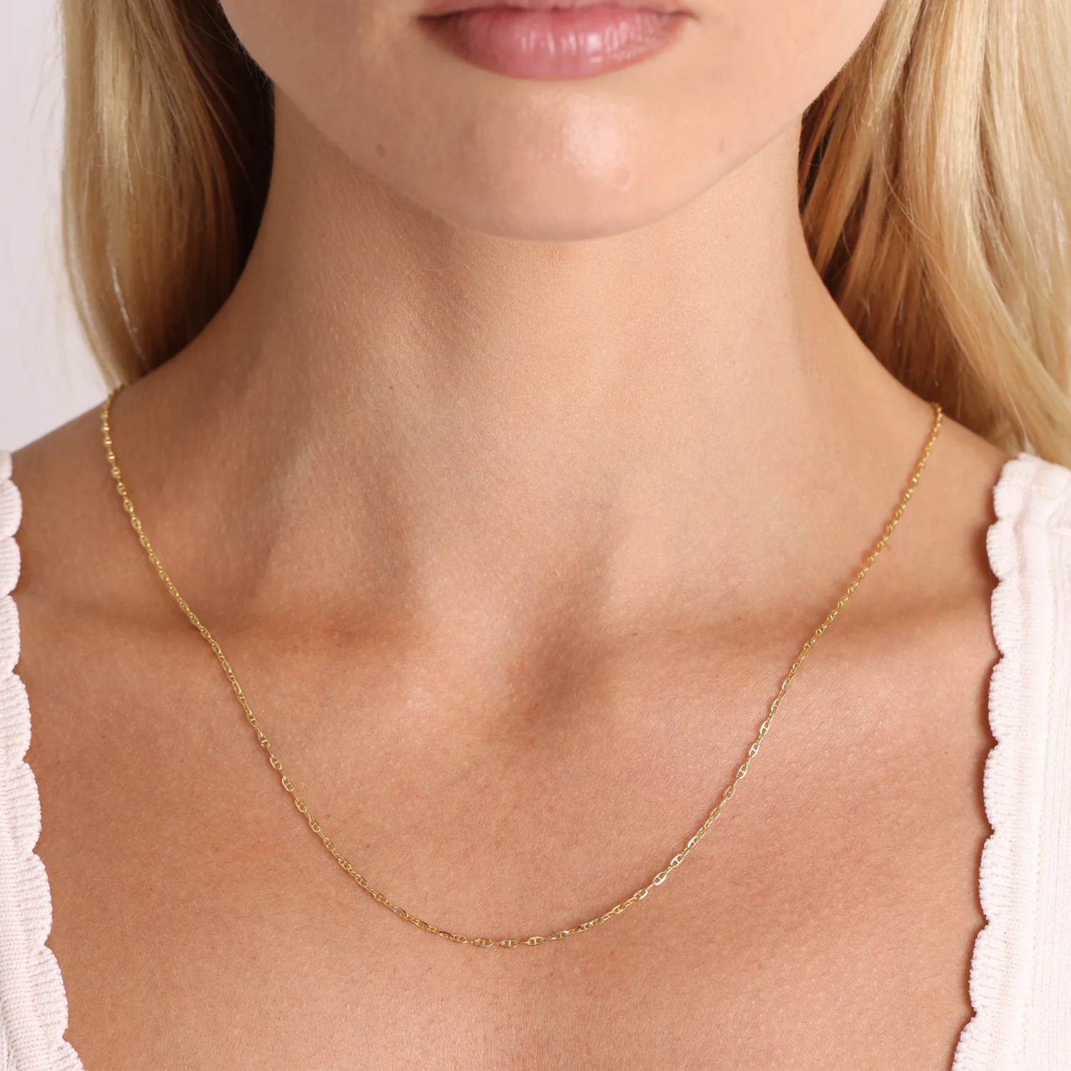 Mariner Anchor Chain Link Necklace - Image 3