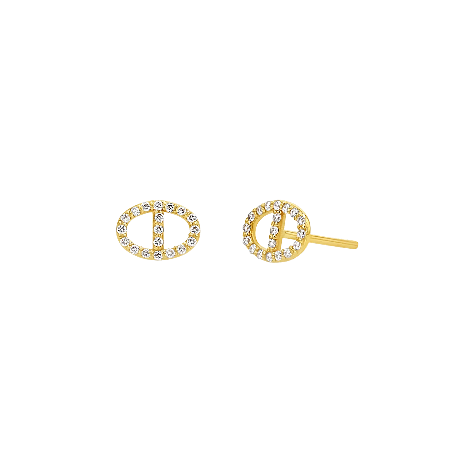 Mariner Diamond Stud Earrings