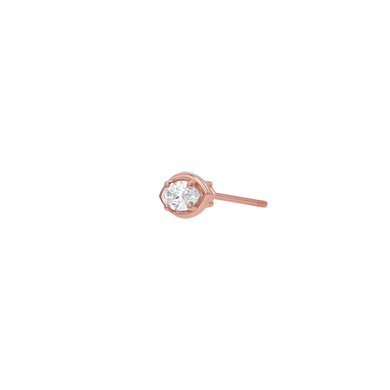 Marquise Diamond Stud Earrings - Image 6