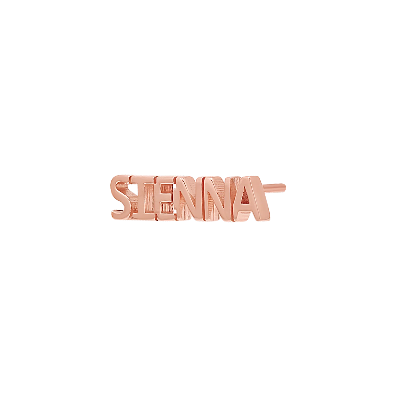 Mini Block Name Studs - Image 6