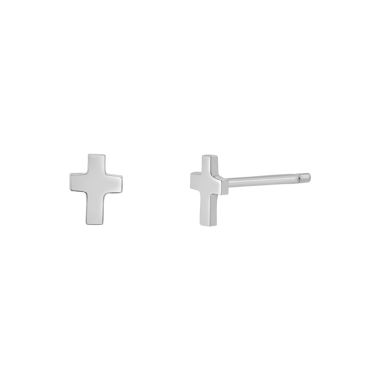 Mini Cross Stud Earrings - Image 2