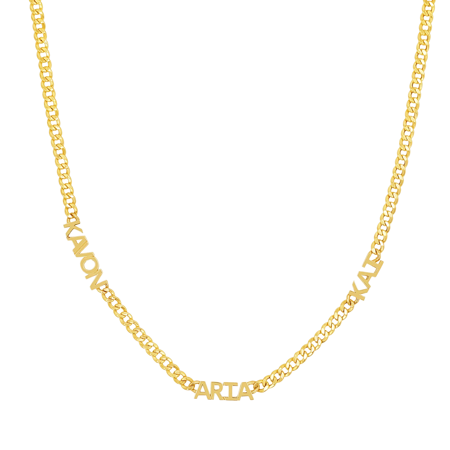 Mini Name Cuban Chain Necklace - Image 2