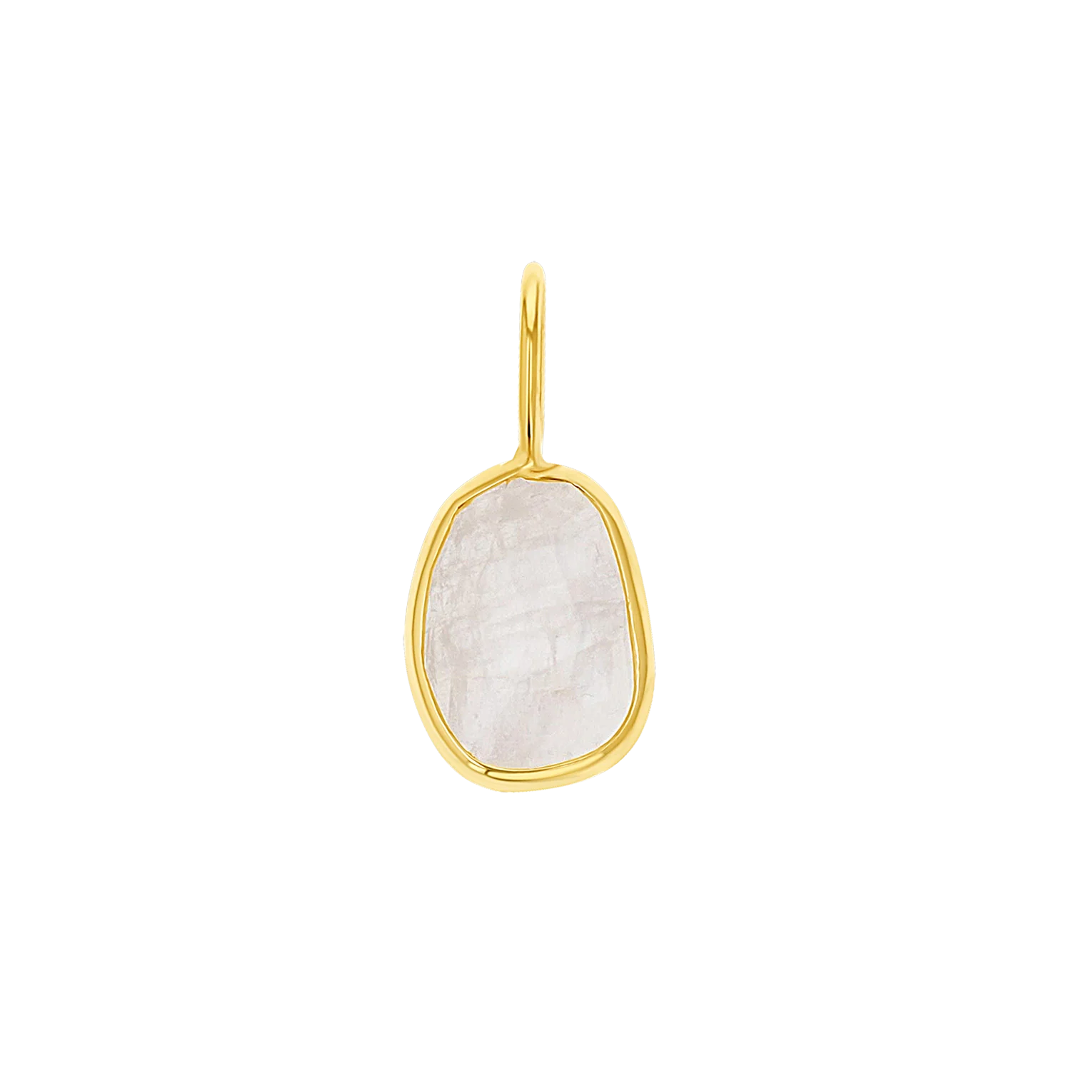 One of a Kind Moonstone Slice Charm