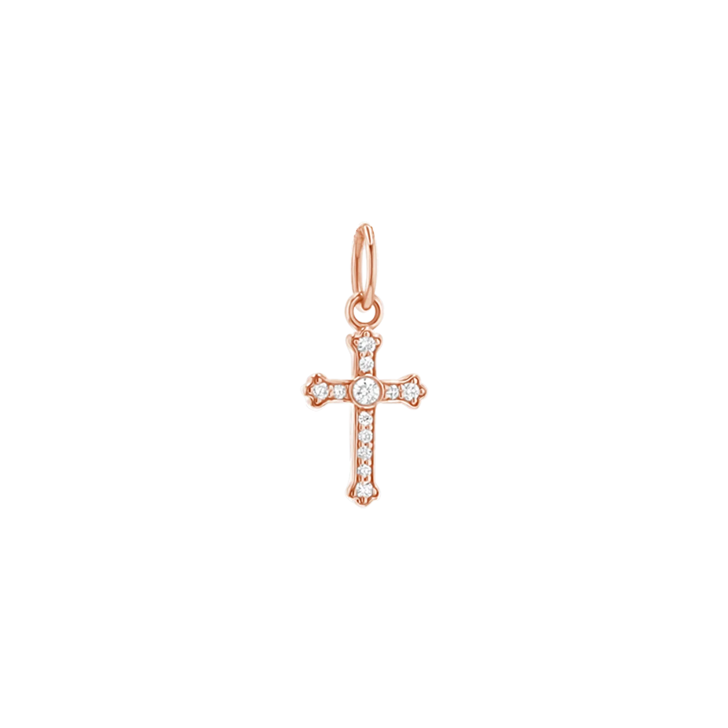 Orthodox Diamond Cross Charm - Image 3