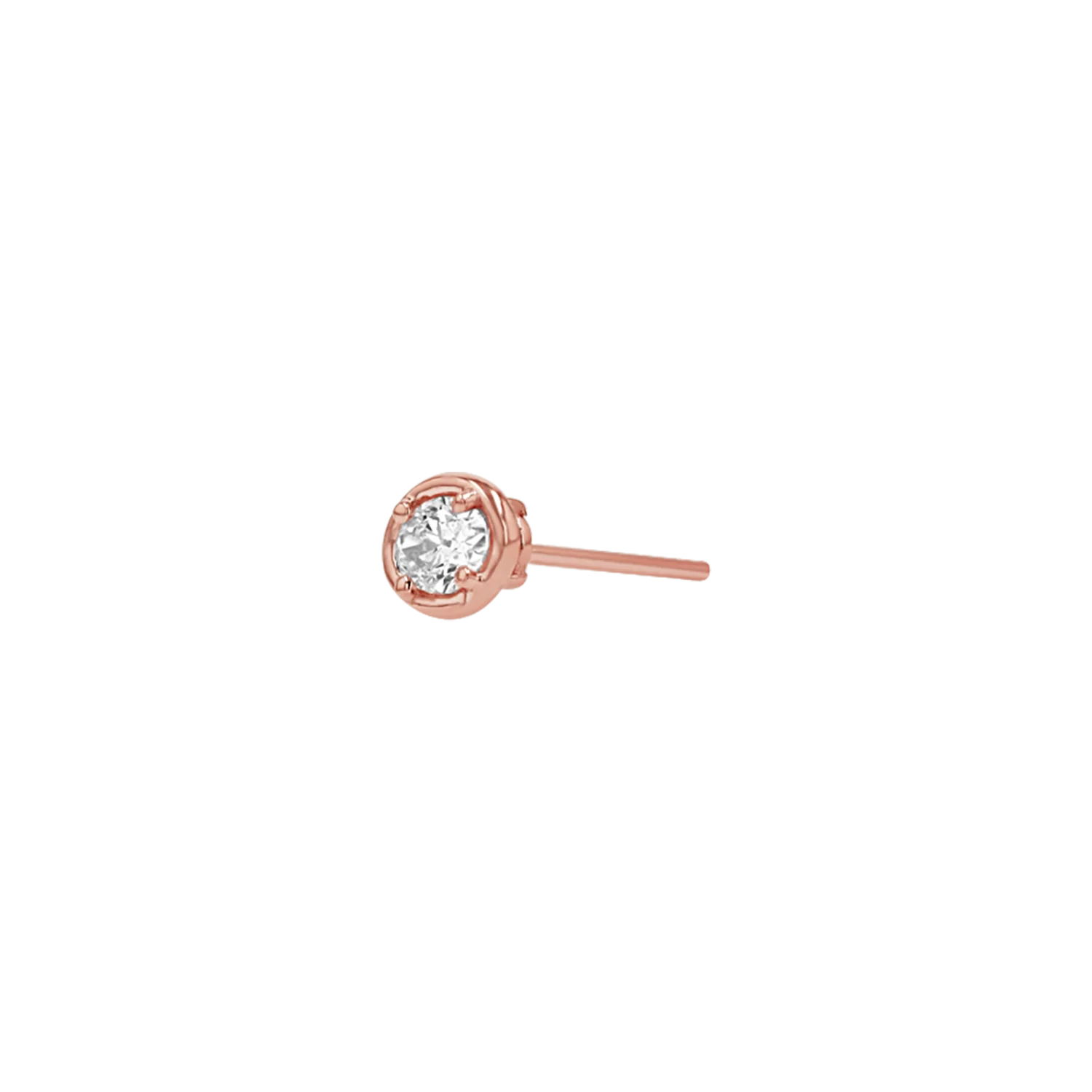 Oval Diamond Stud Earrings - Image 6