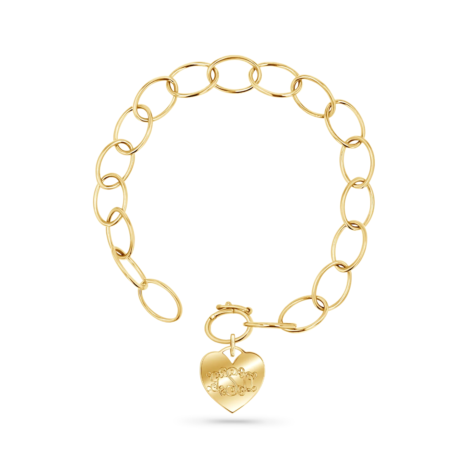 Oval Link Charm Bracelet - Image 4