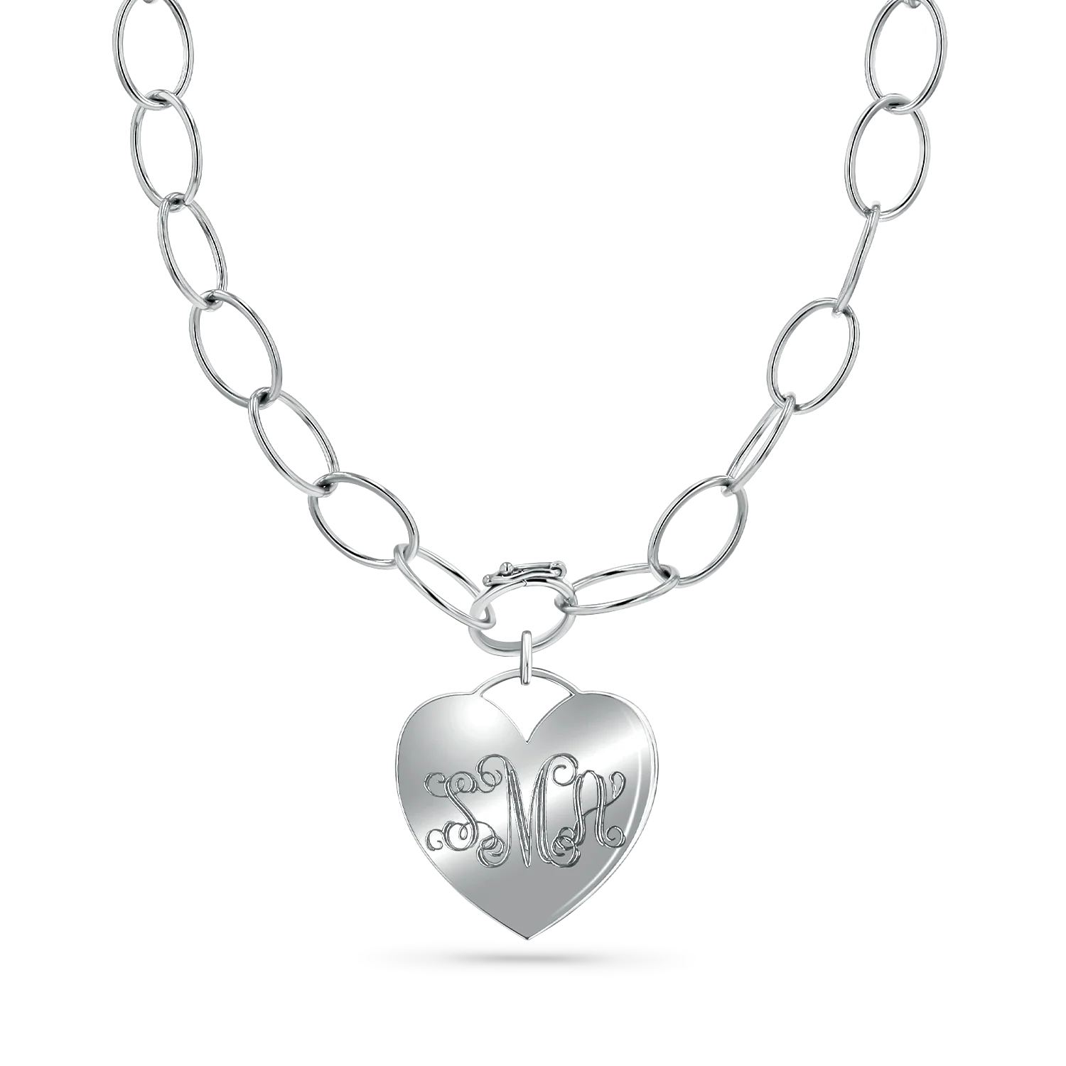 Oval Link Charm Necklace - Image 5
