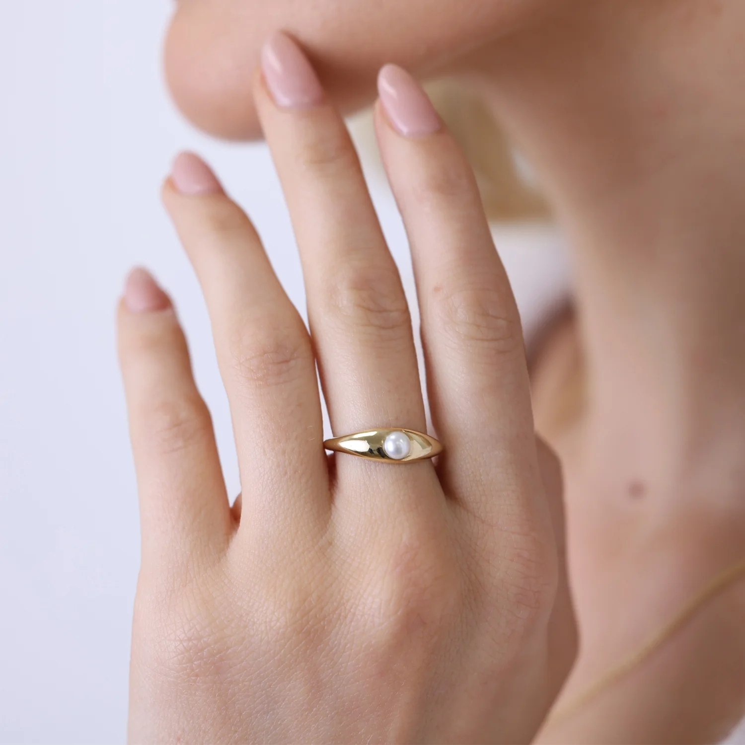 Pearl Dome Ring - Image 7