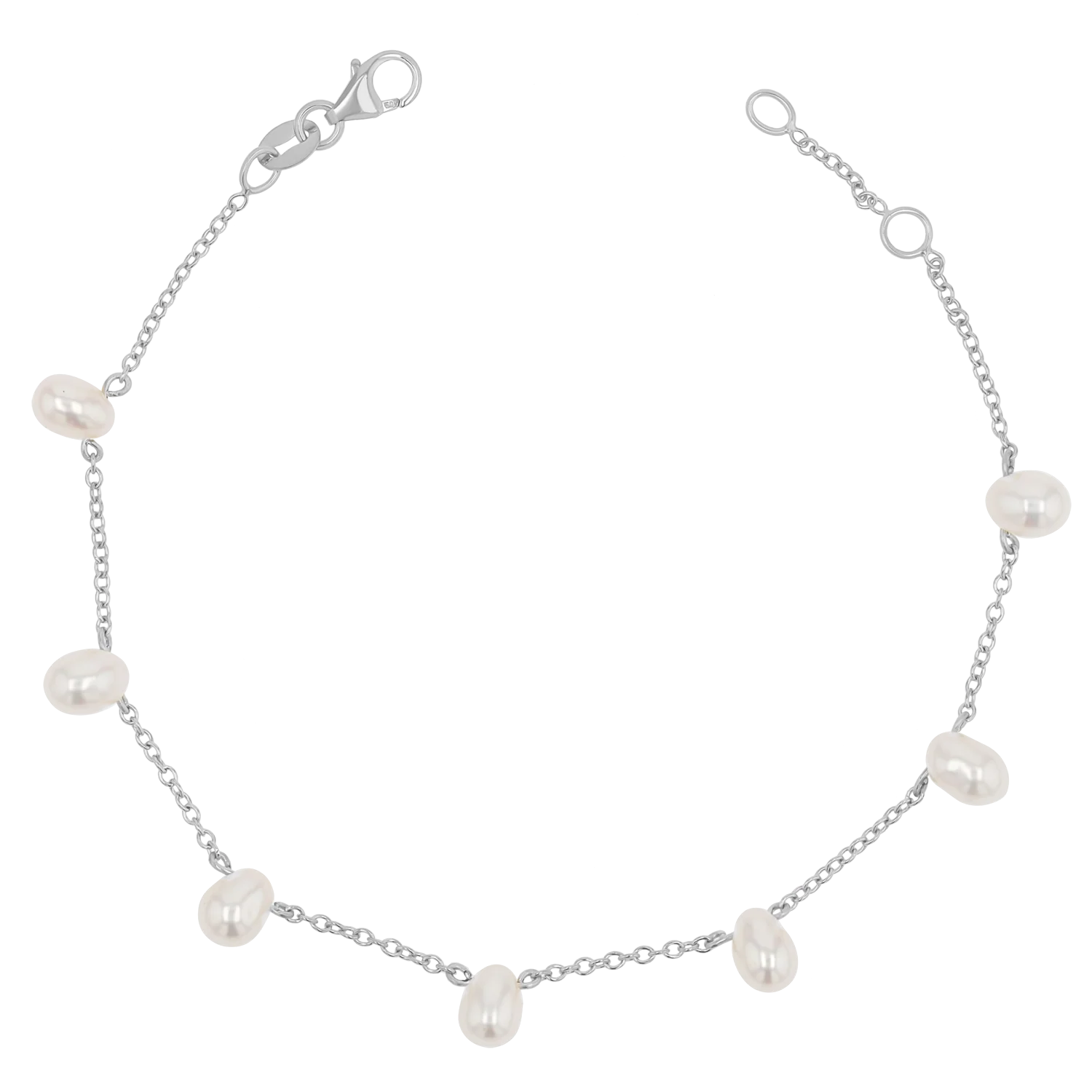 Pearl Drop Station Bracelet - Image 2