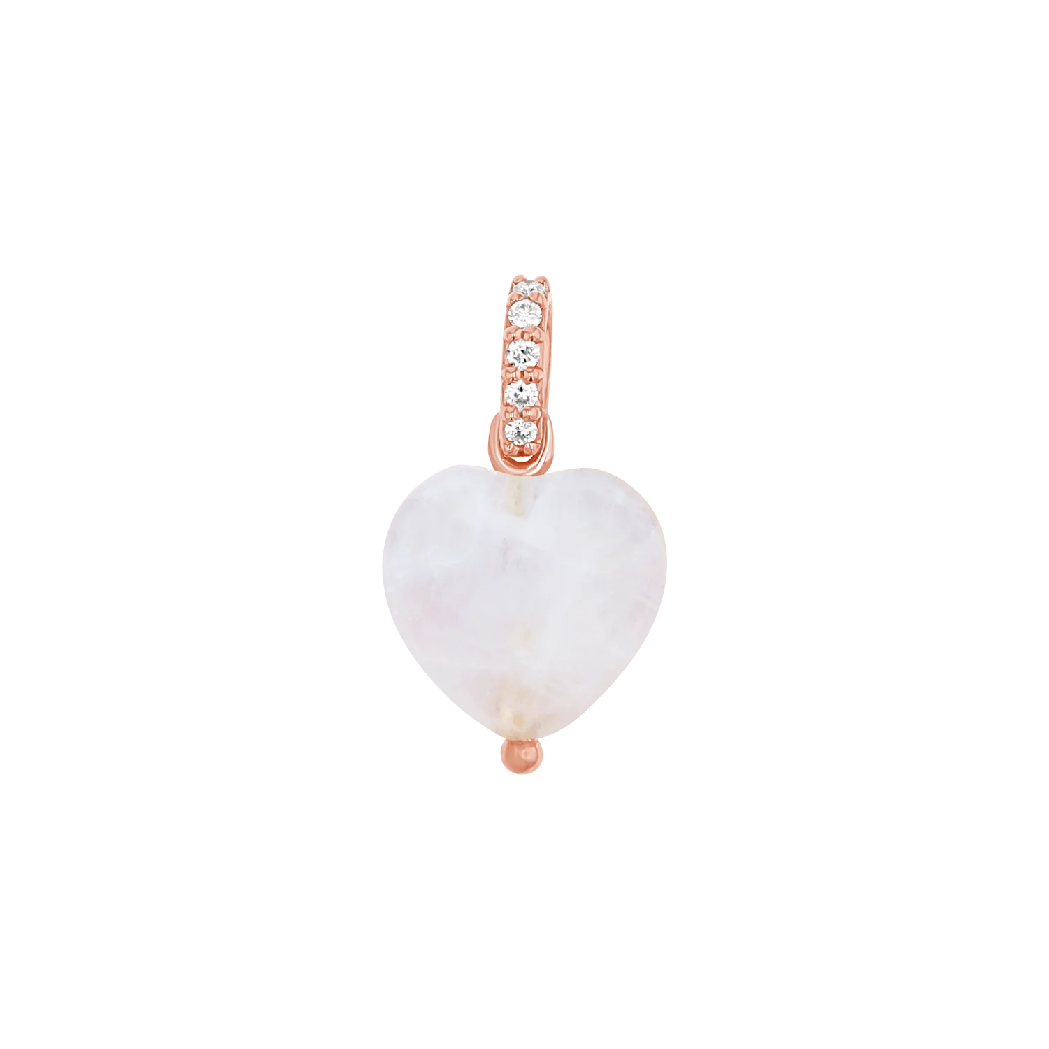 Rose Quartz Heart Charm - Image 3