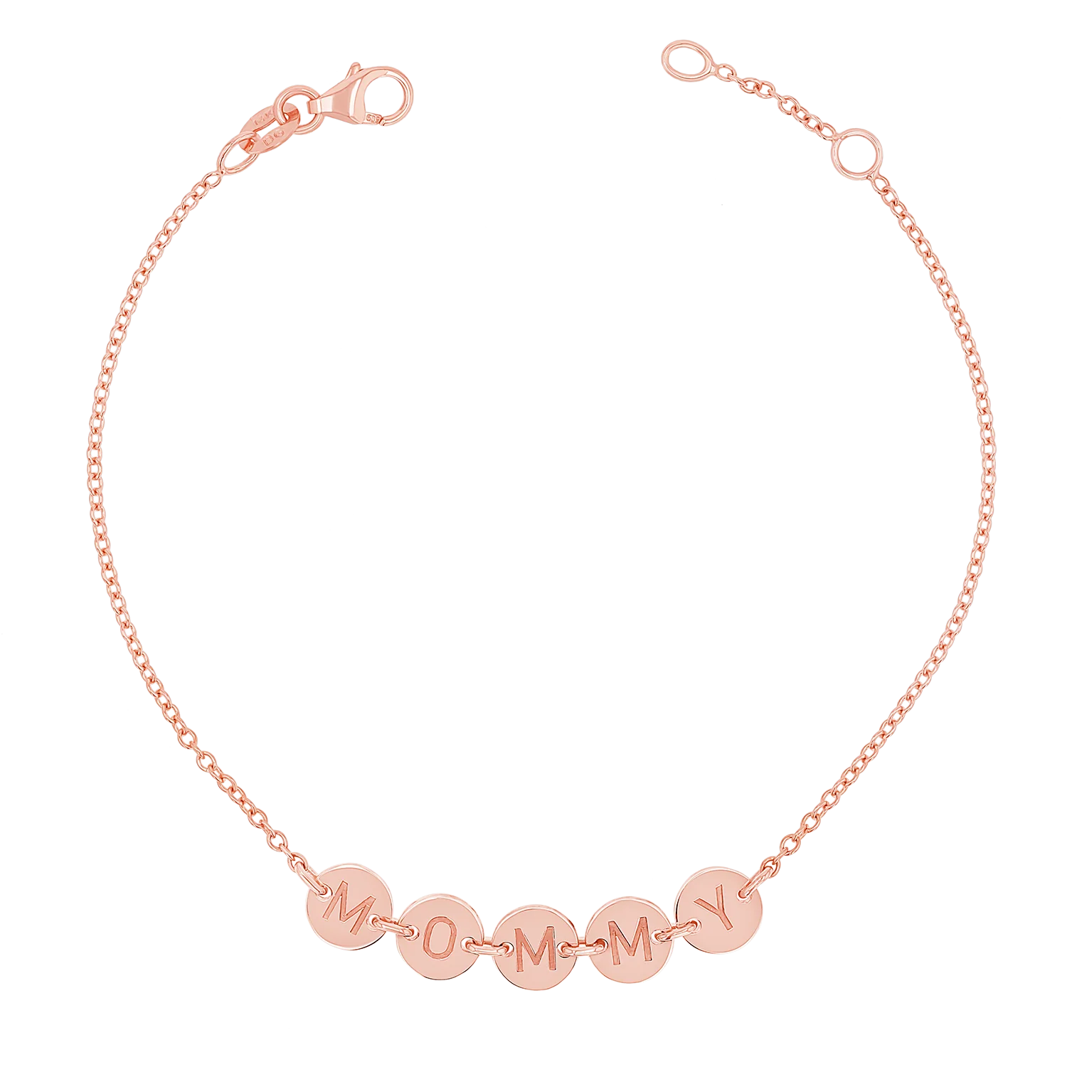 Round Bubble Name Bracelet - Image 3