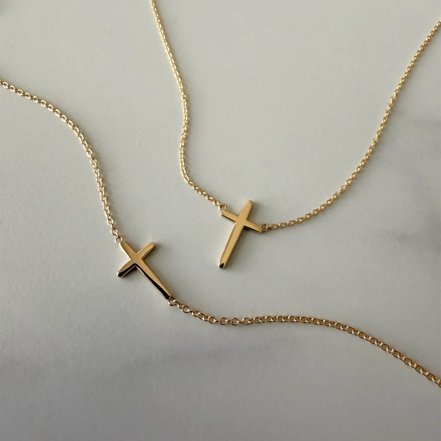 Sculptural Cross Necklace - Image 4